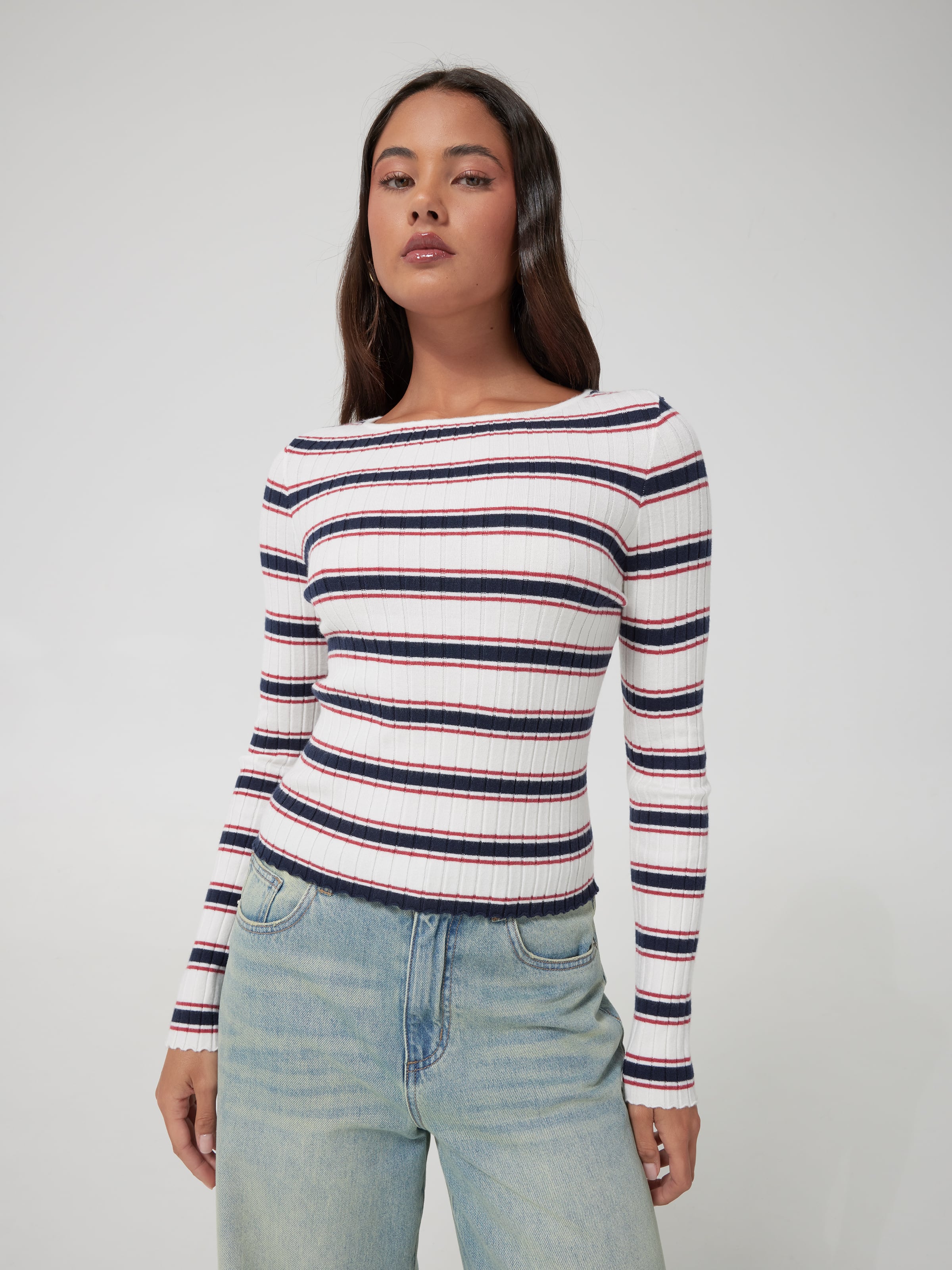 Janelle Rib Long Sleeve Top