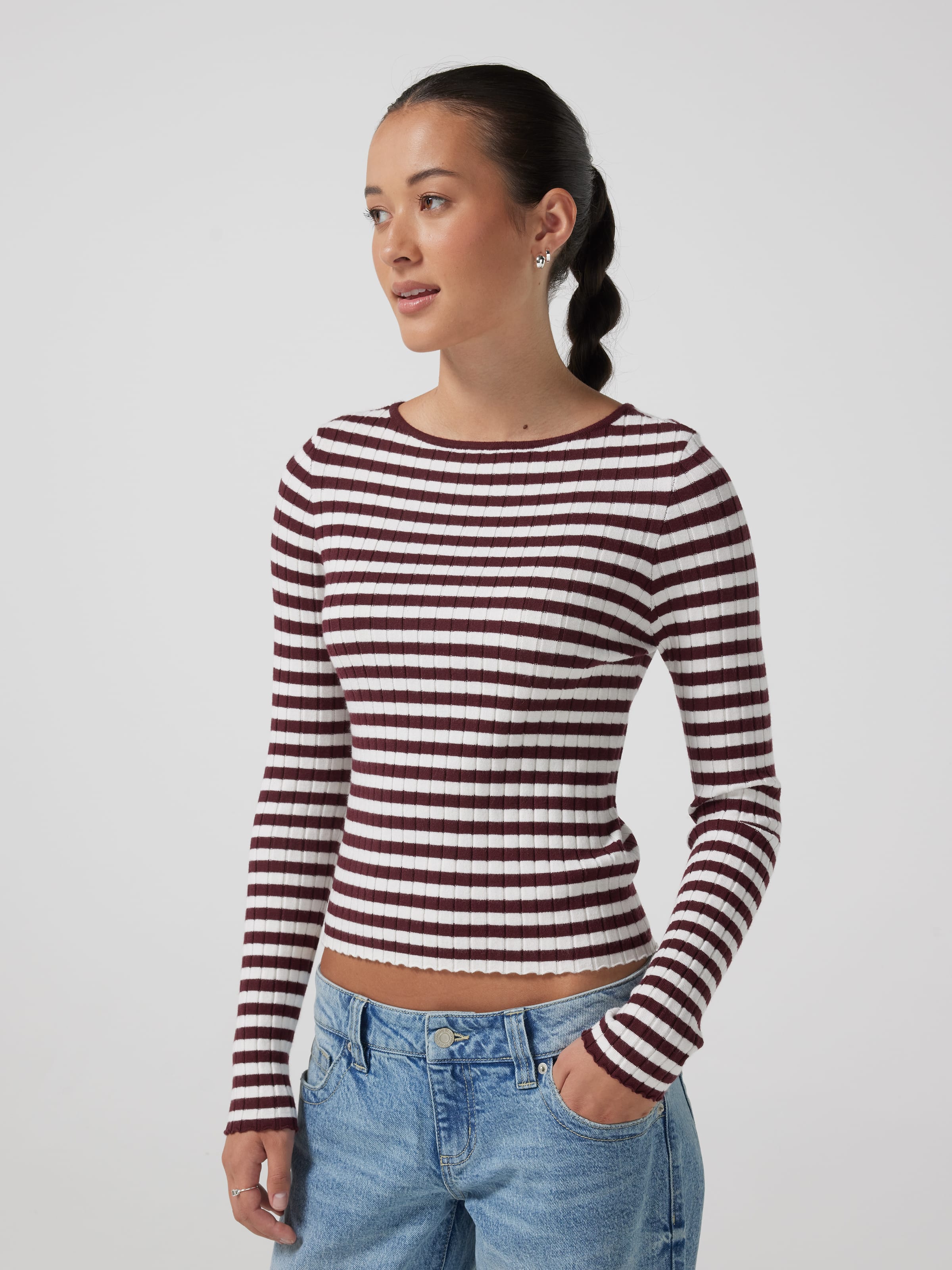 Janelle Rib Long Sleeve Top