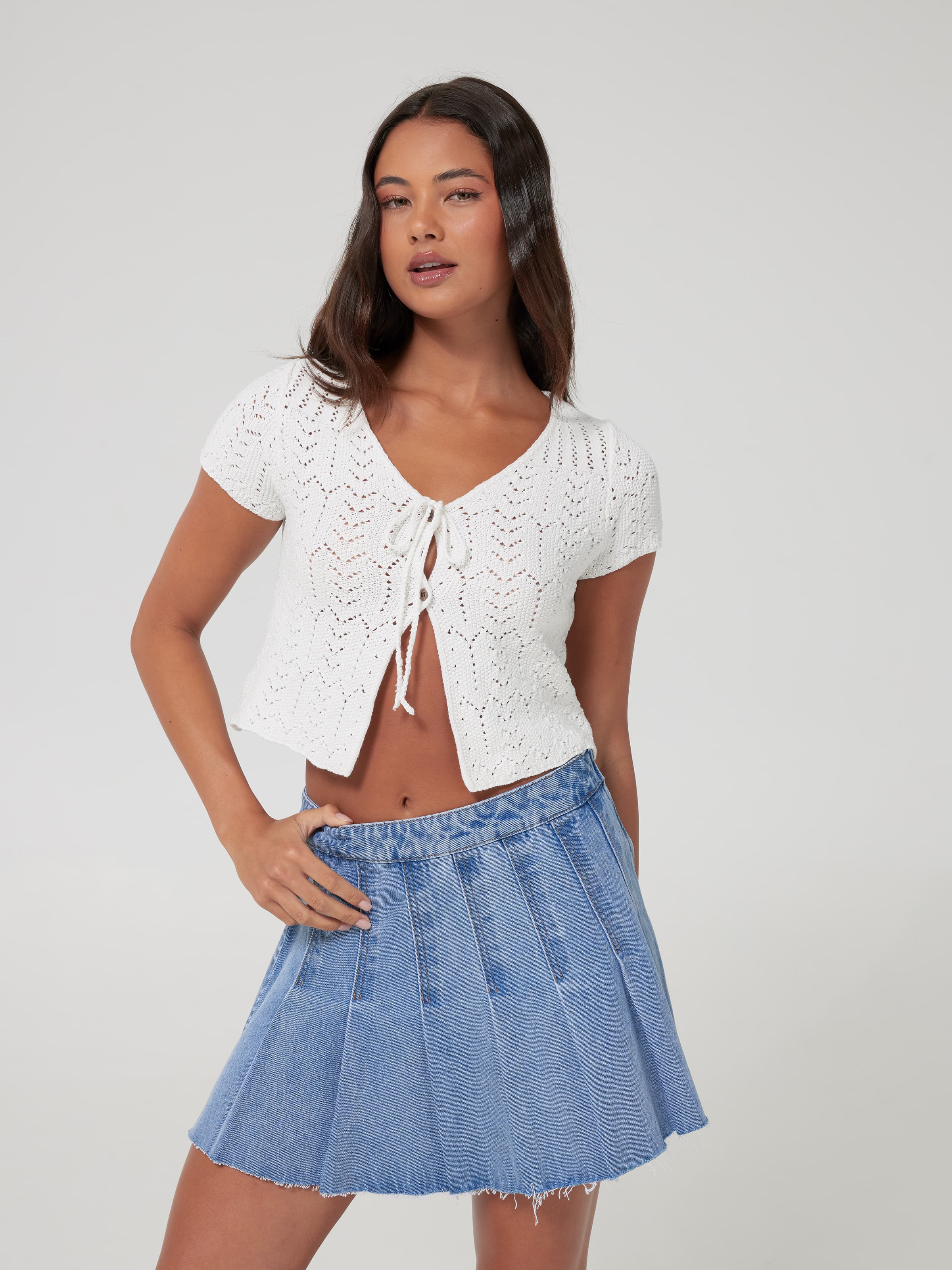 Havannah Crochet Knit Cardi