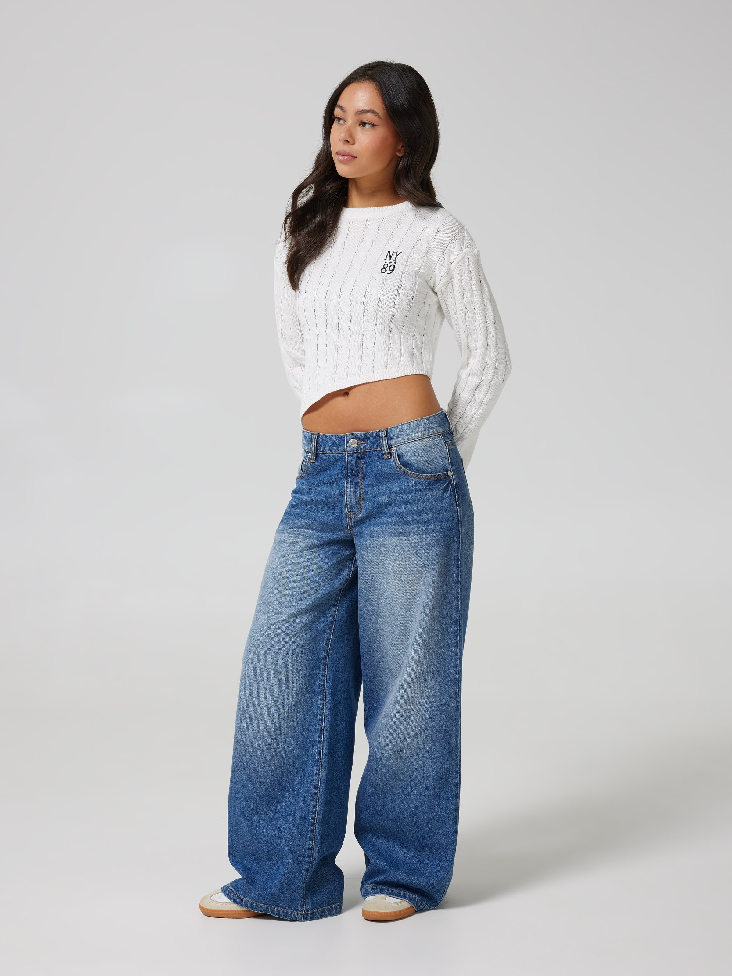 Avery Asymmetrical Cable Knit