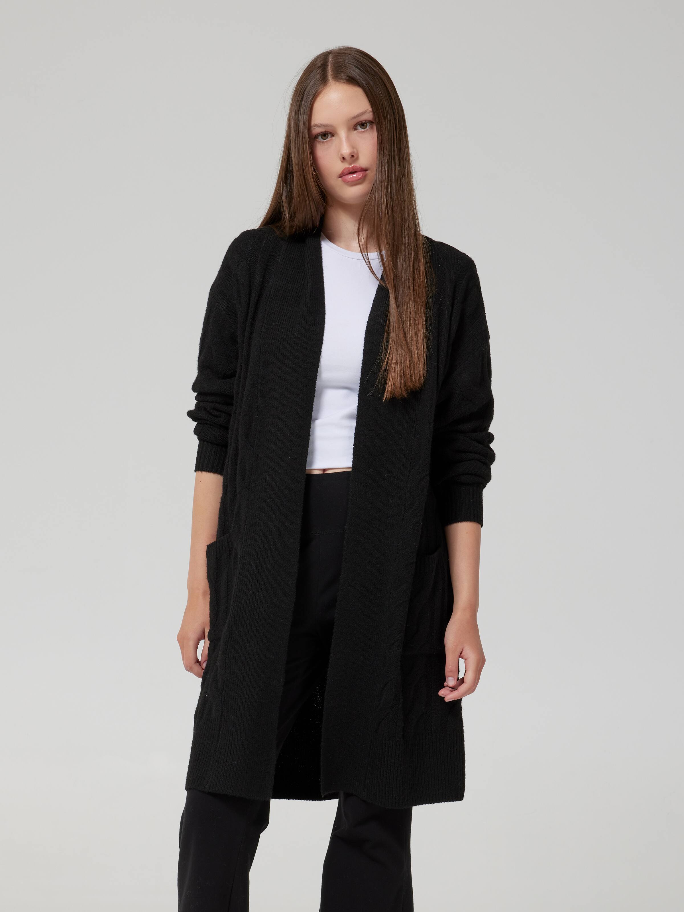 Bianca Longline Cardi - Cable