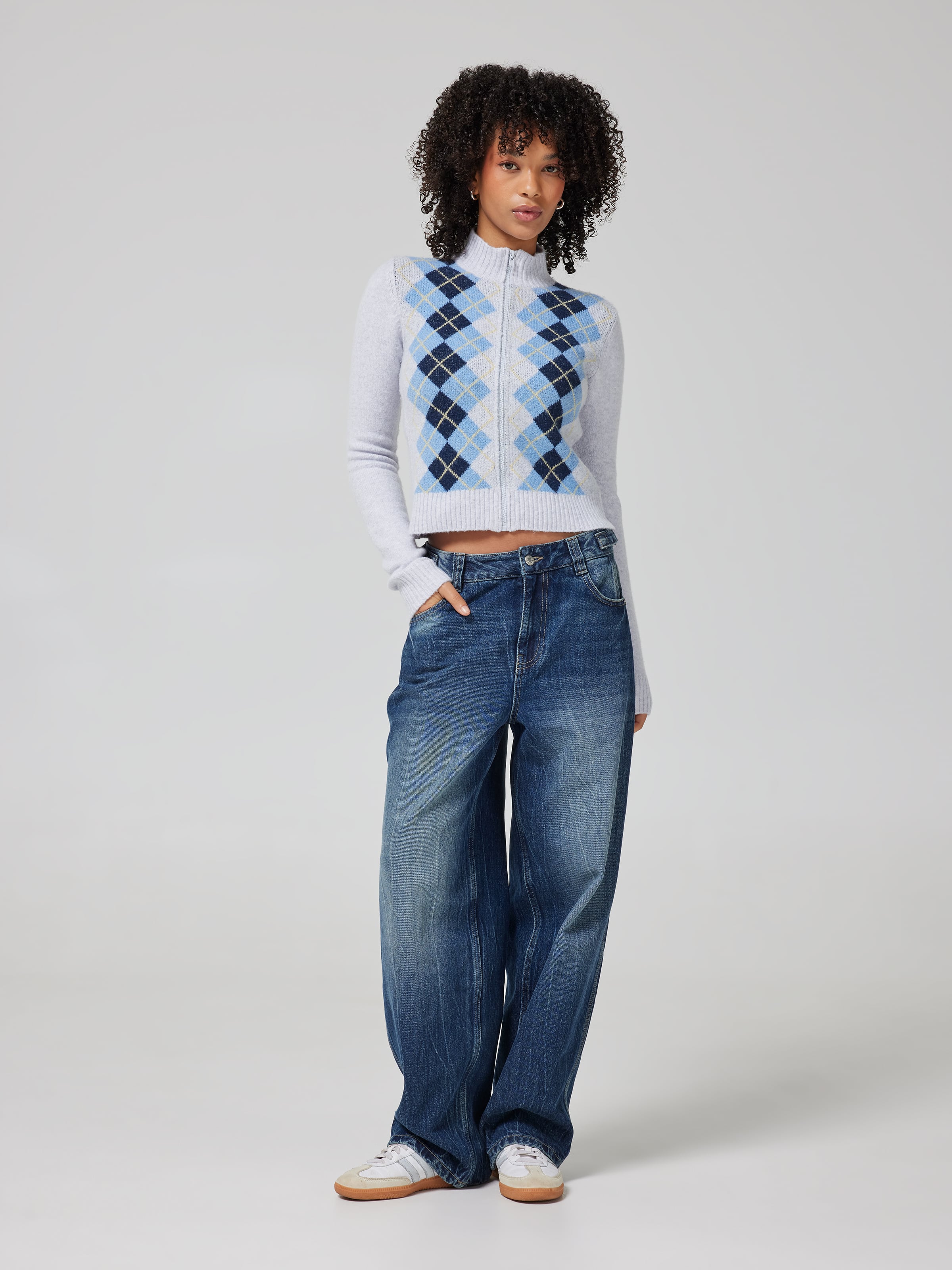 Kiki Argyle Zip Thru Cardi