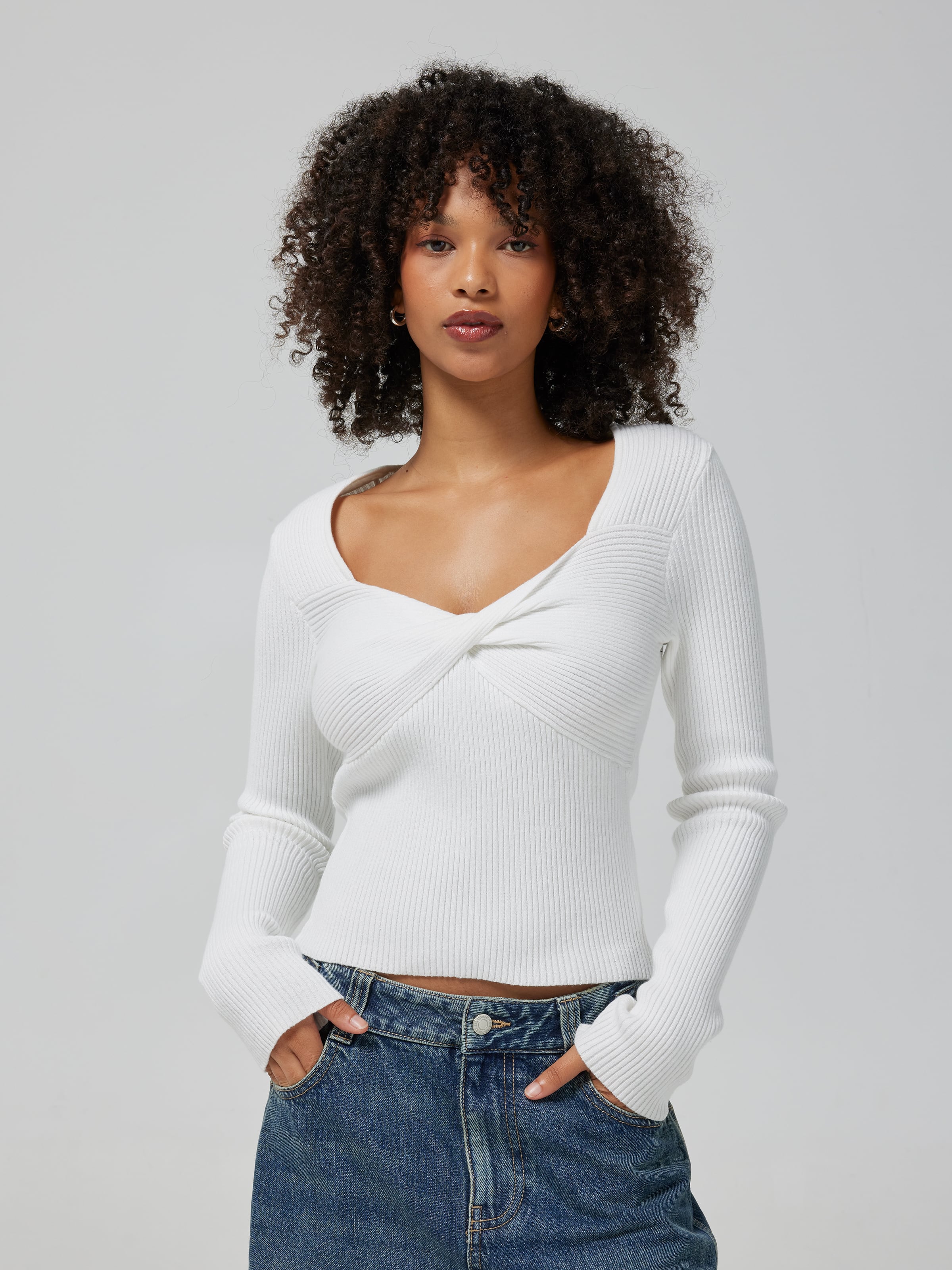 Monica Twist Knit Top