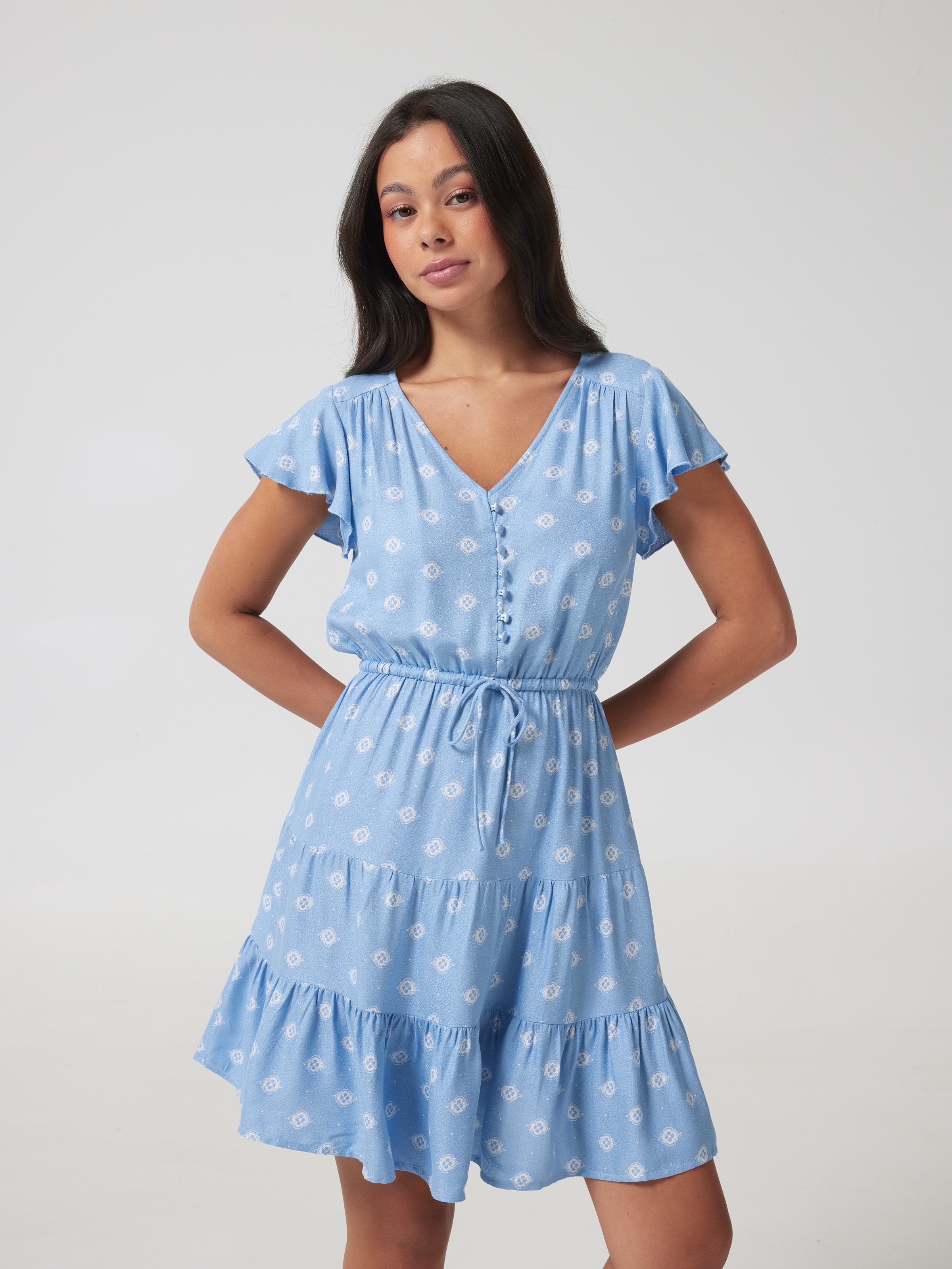 Eden Short Sleeve Mini Dress