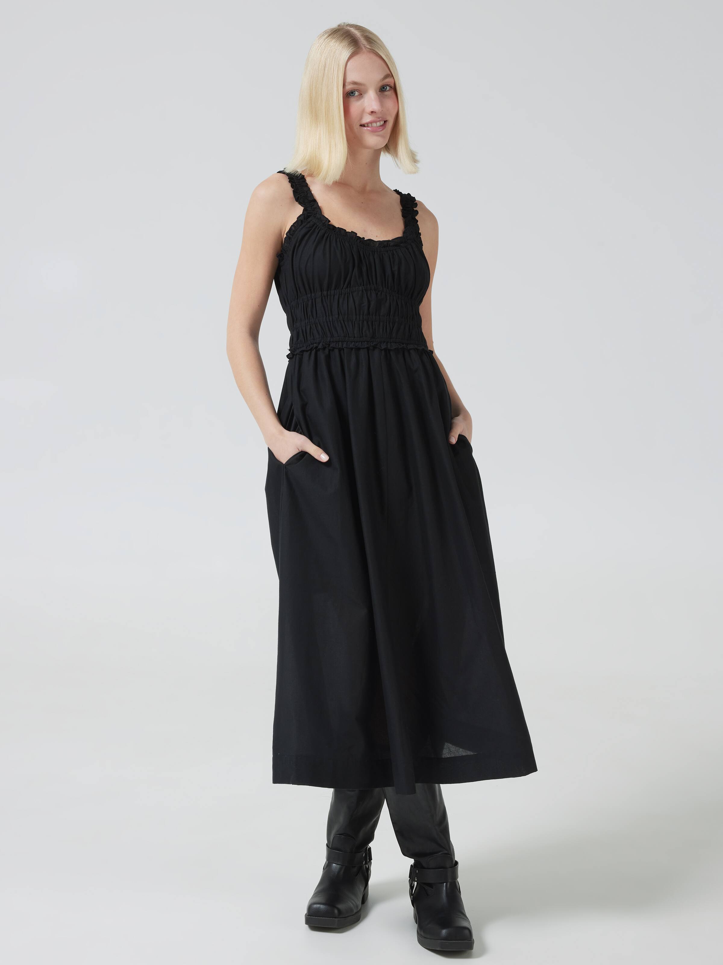 Gracie Ruched Bodice Midi Dress