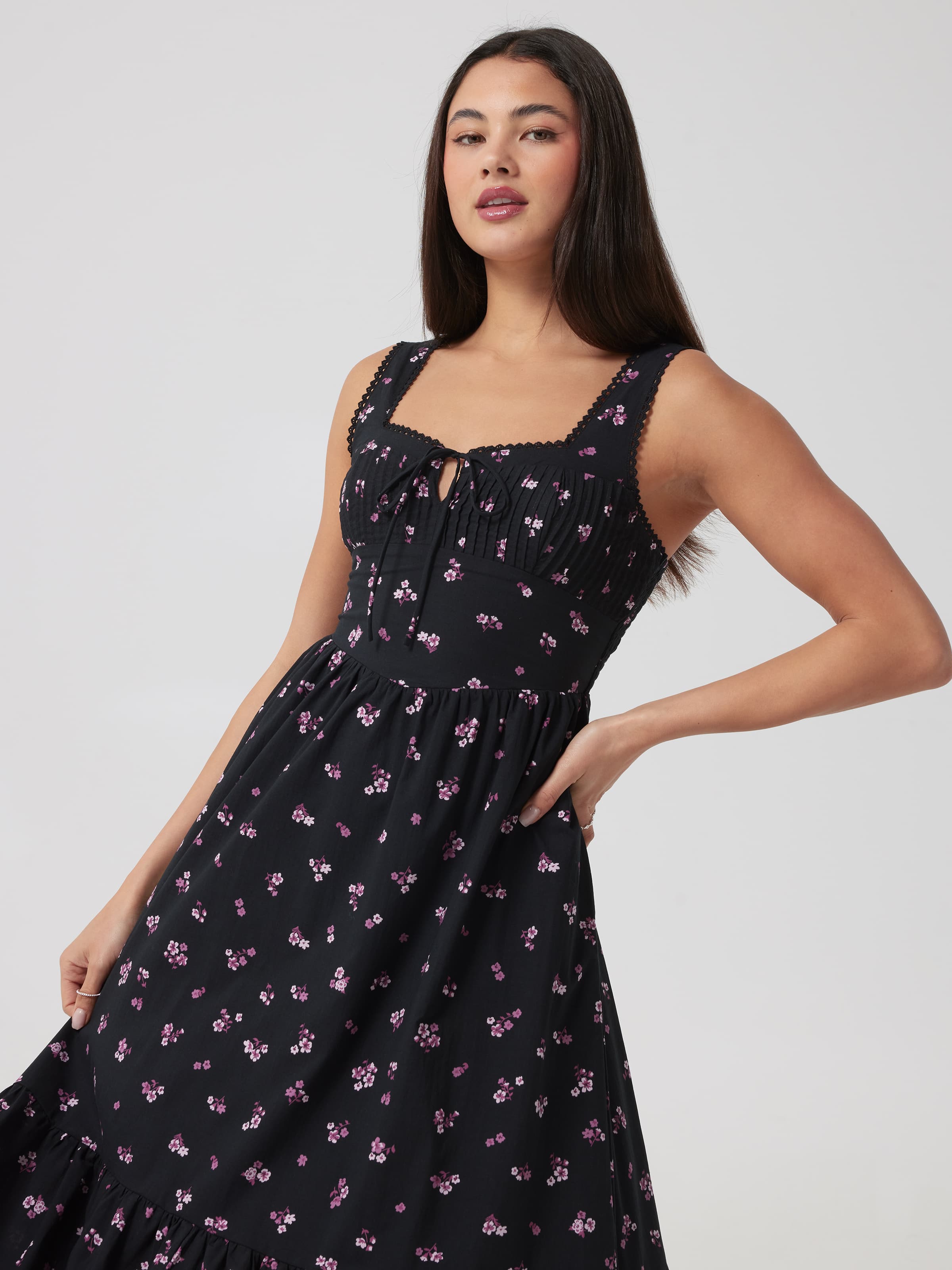 Bree Short Sleeve Strap Dress