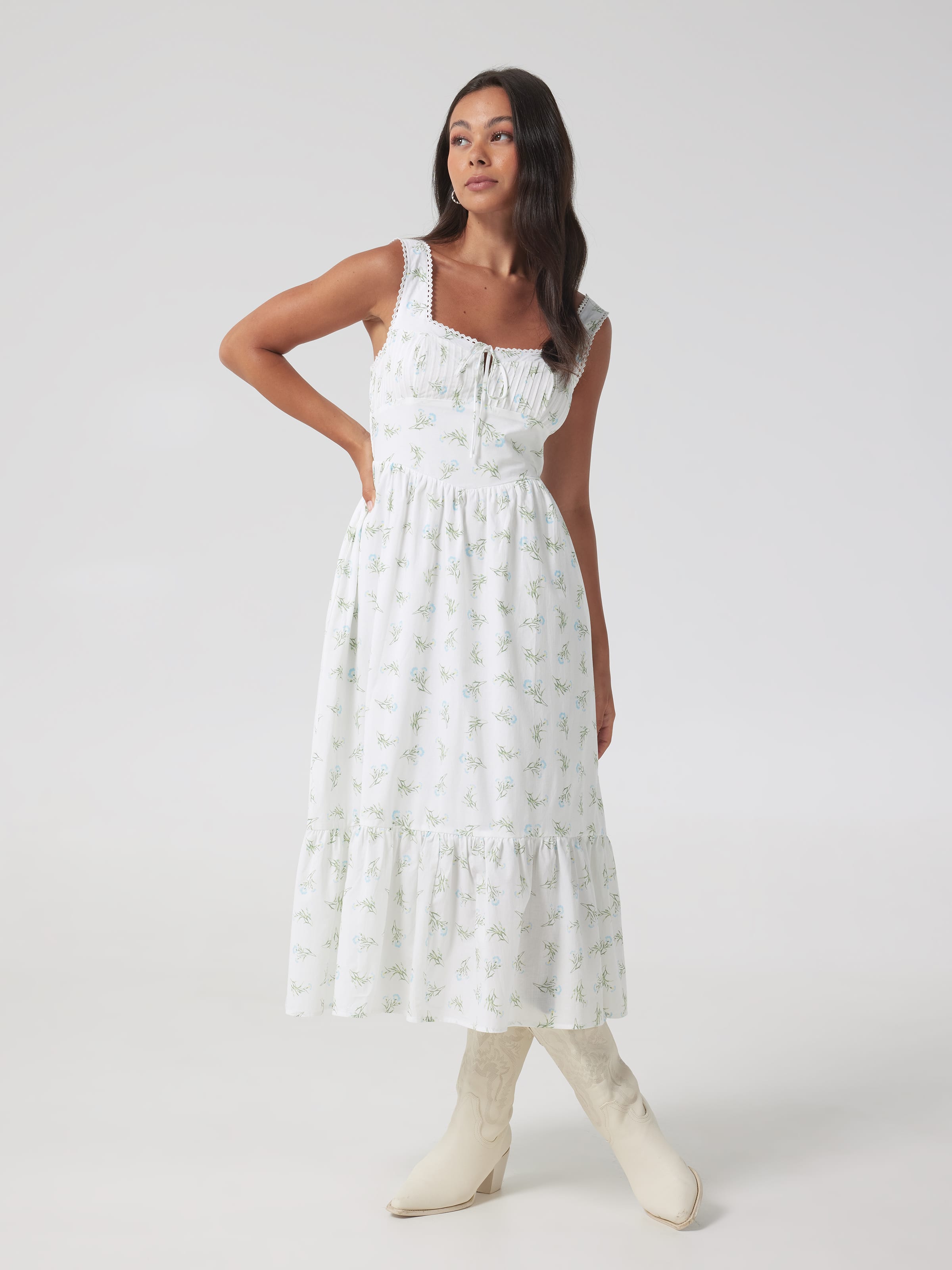 Bree Short Sleeve Strap Dress