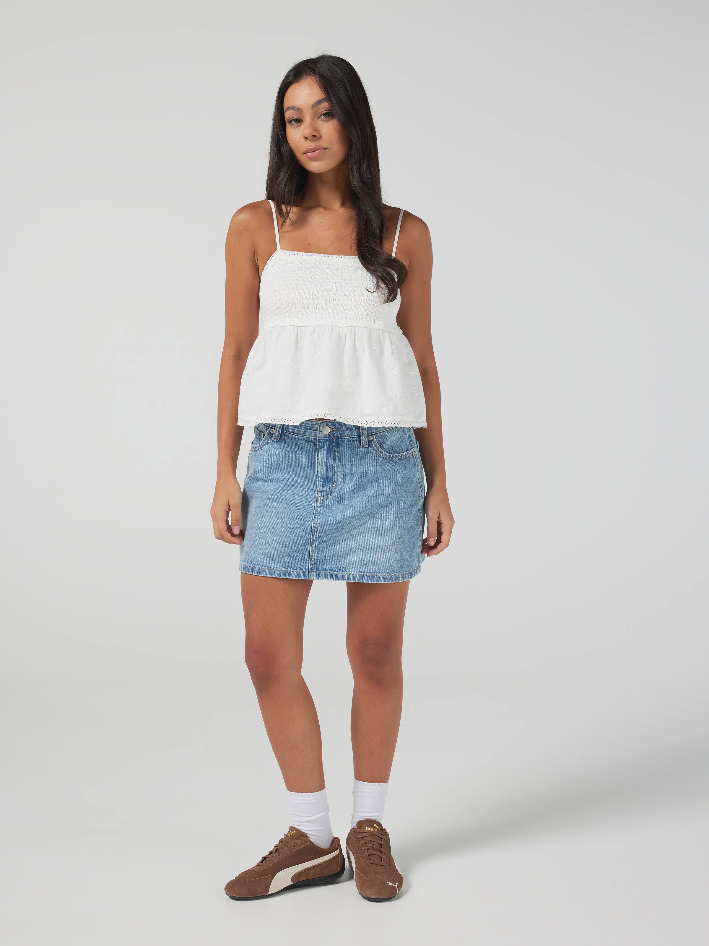 Angie Shirred Bodice Top