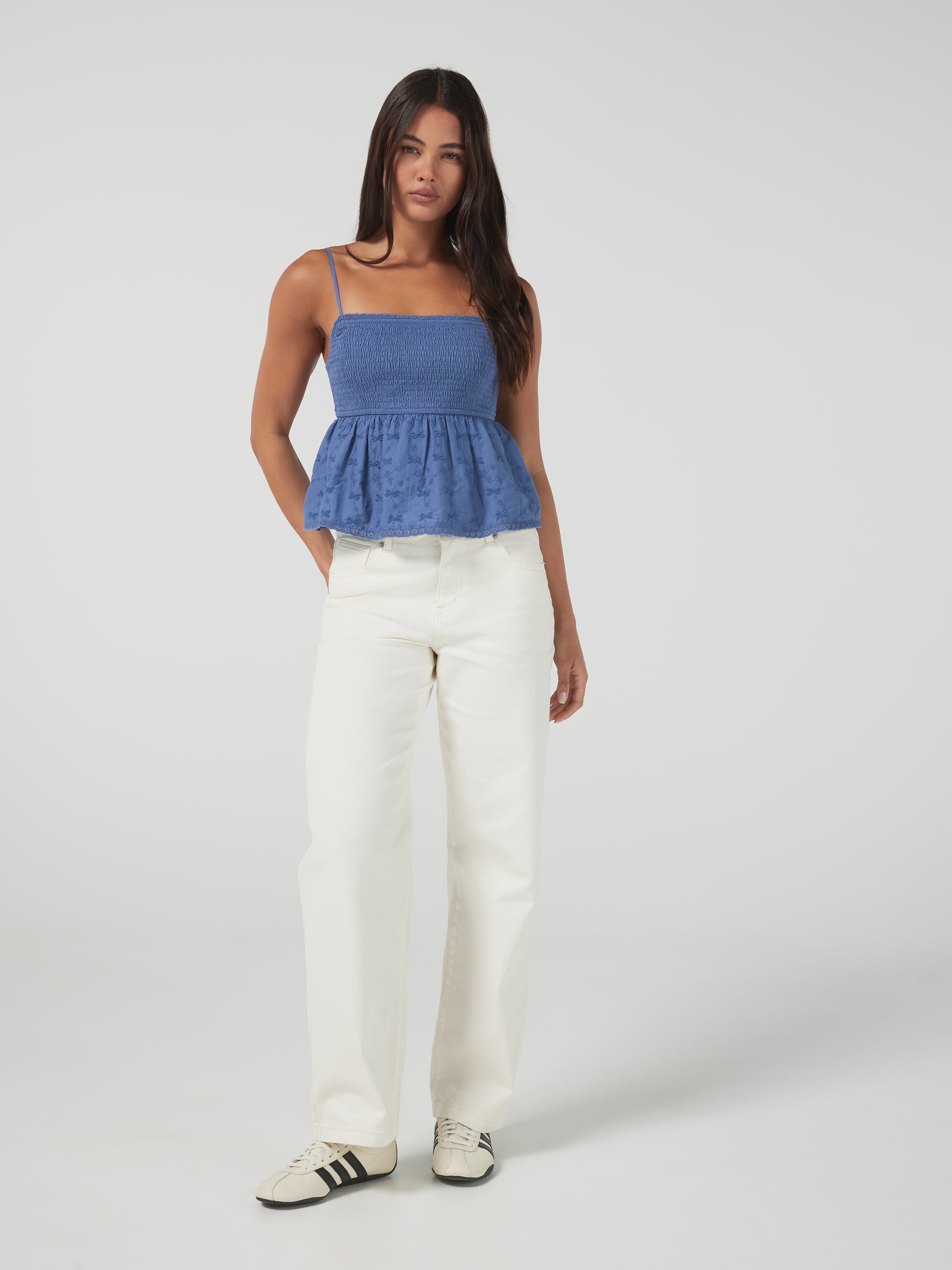 Angie Shirred Bodice Top