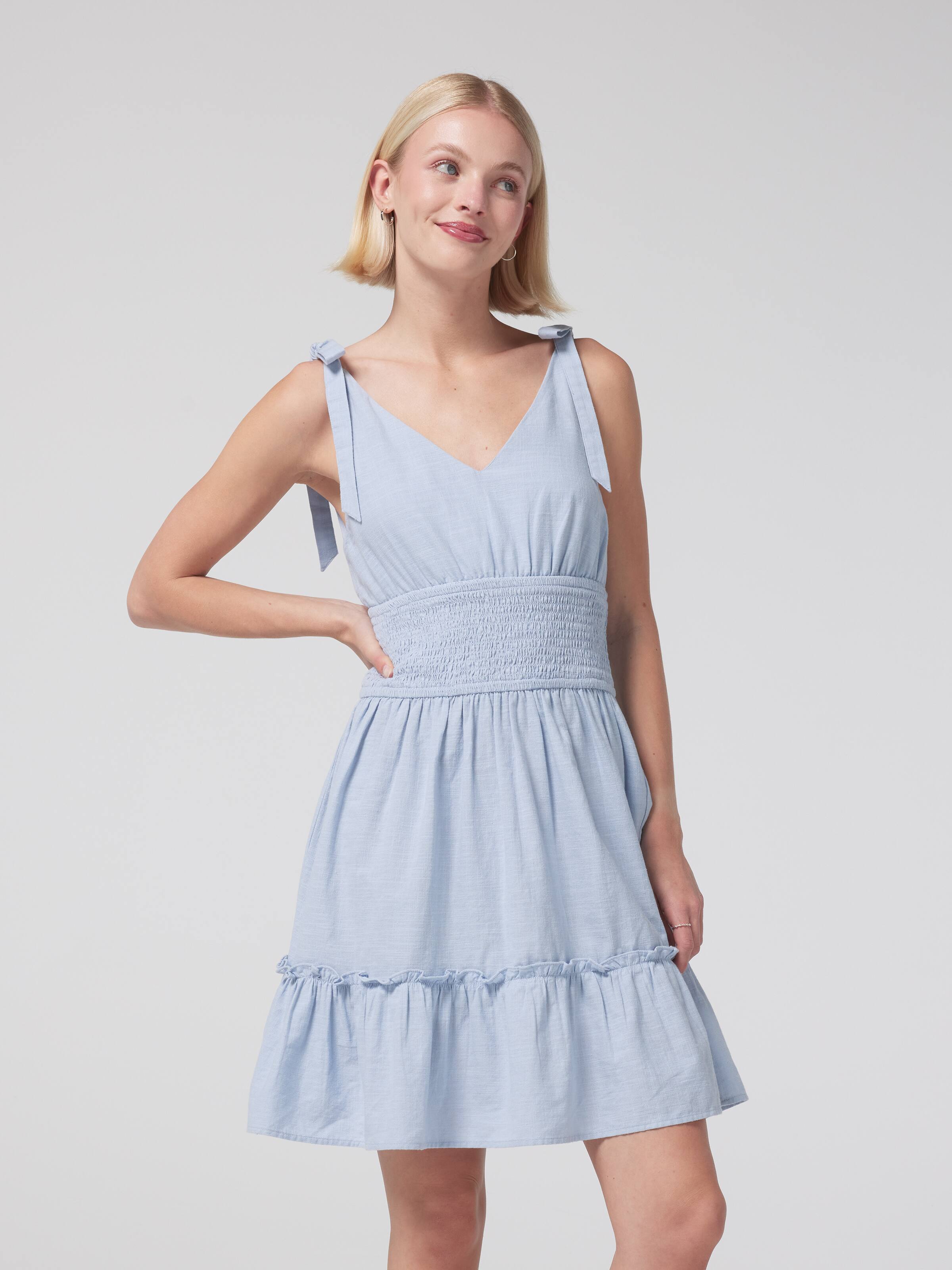 Candi Bow Detail Mini Dress