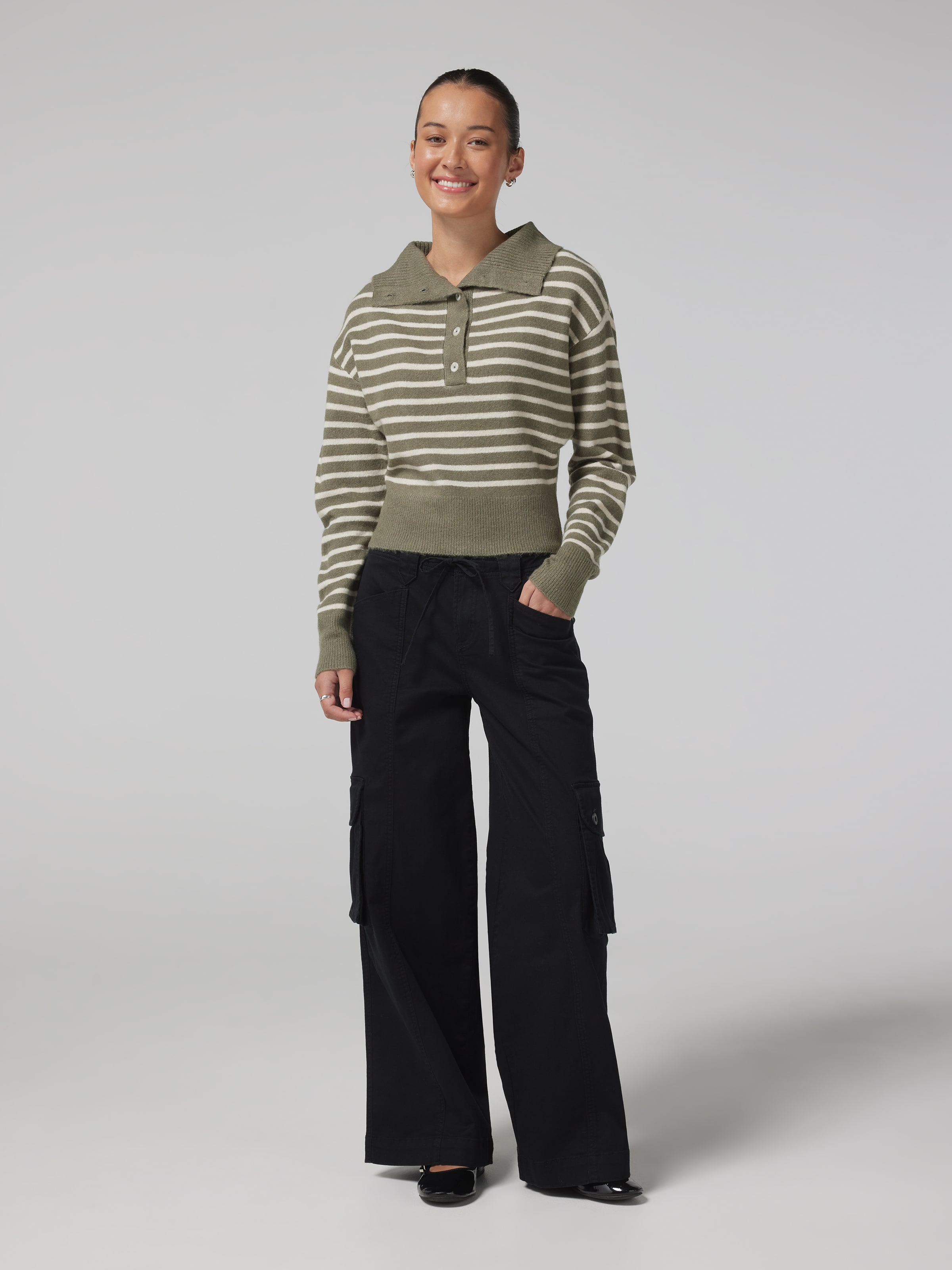 Bonnie Boatneck Cropped Knit