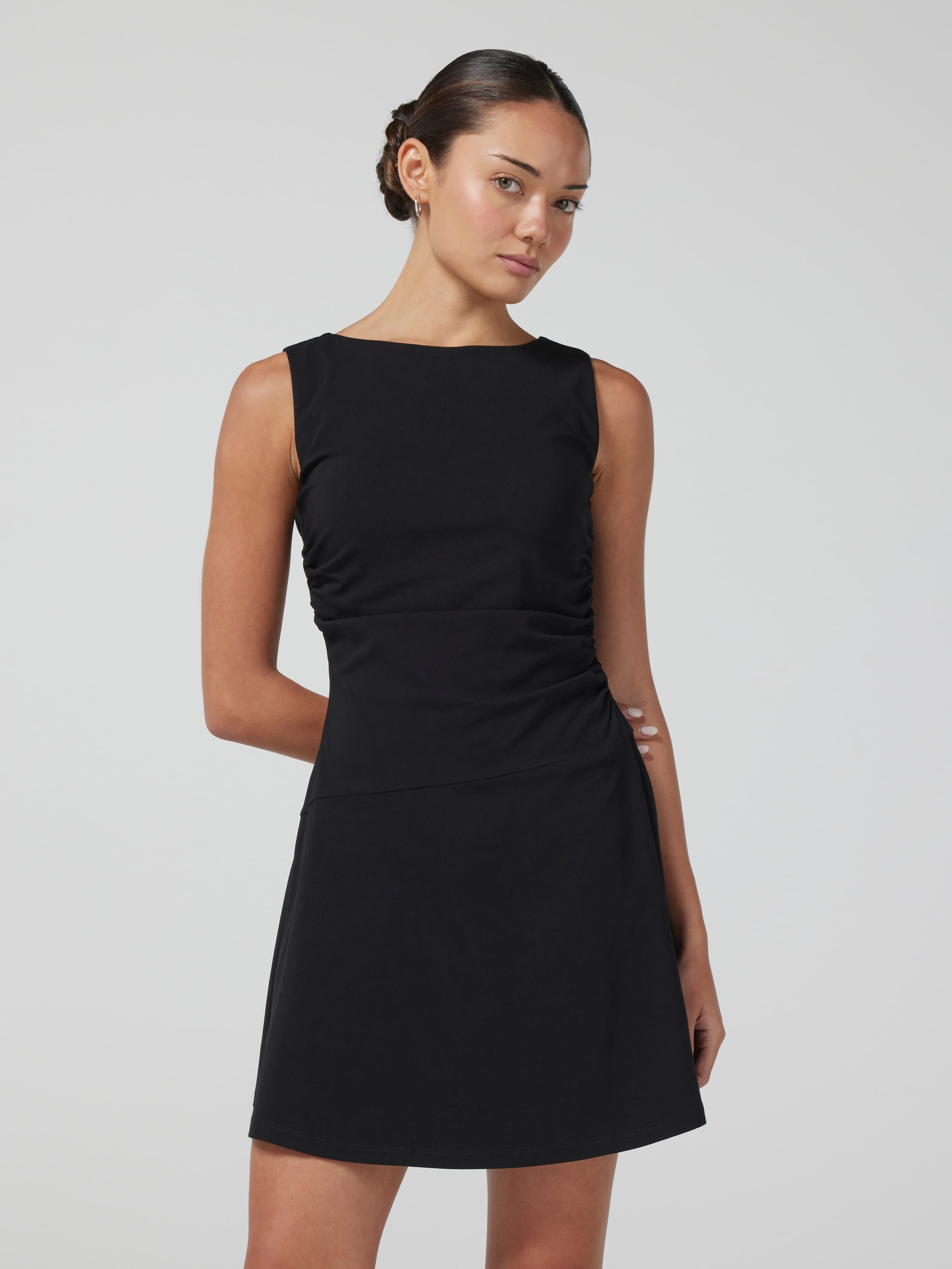 Ellie Shirred Side Mini Dress
