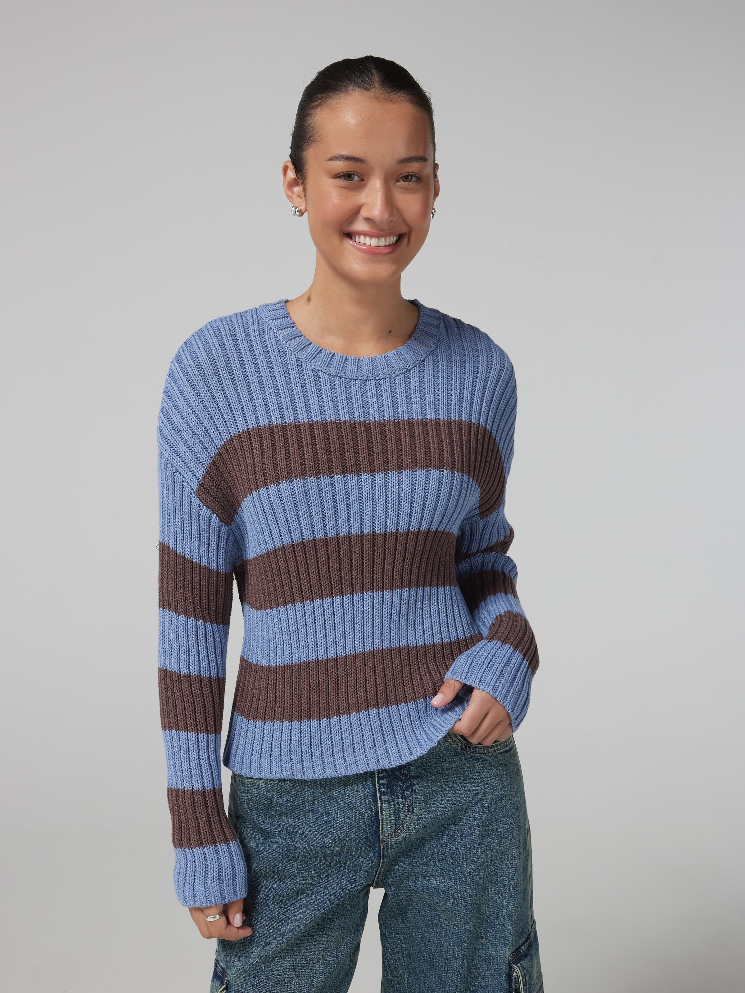 Charlie Chunky Knit Stripe Jumper