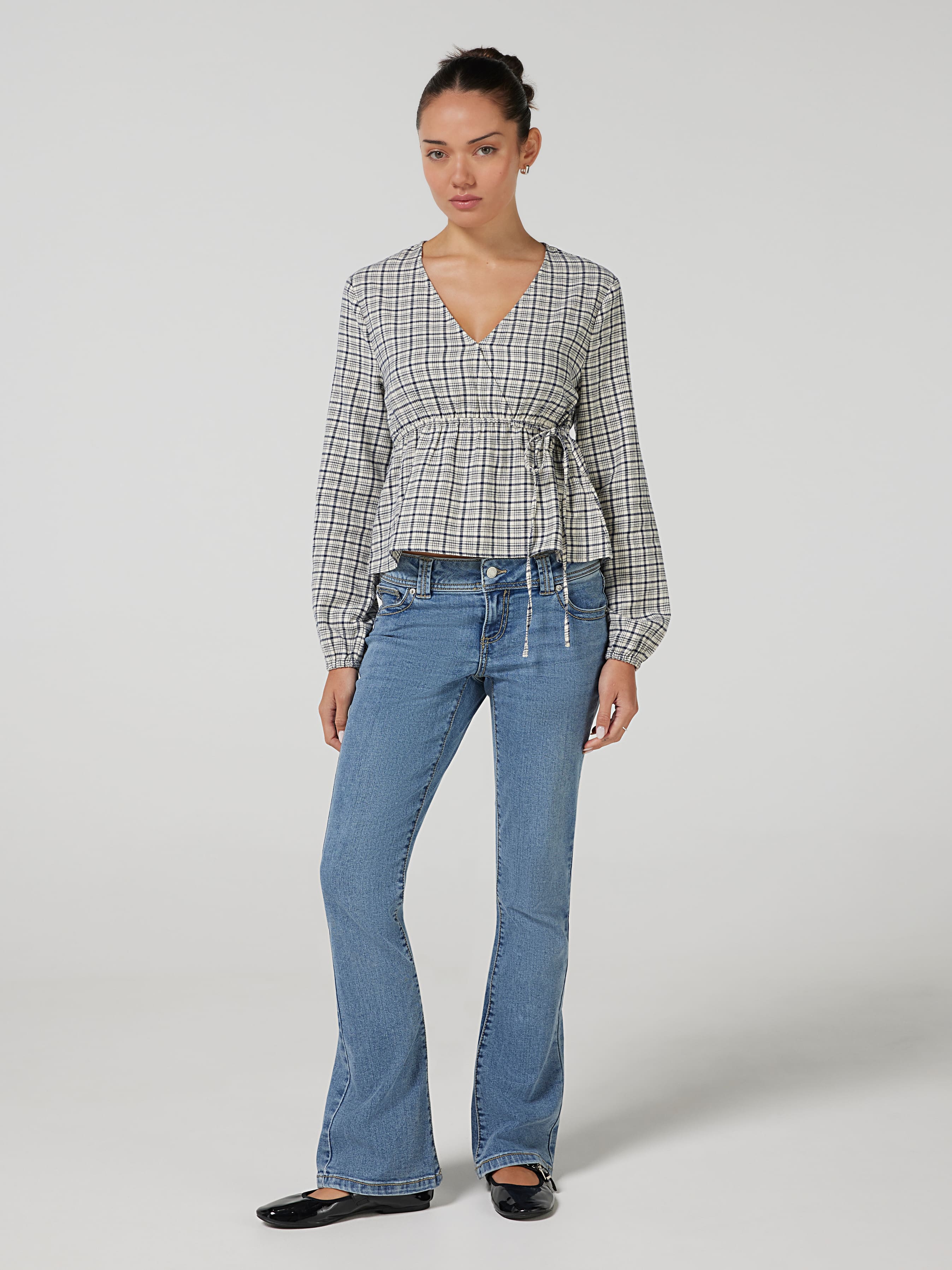 Quinn Crossover Flannel Top
