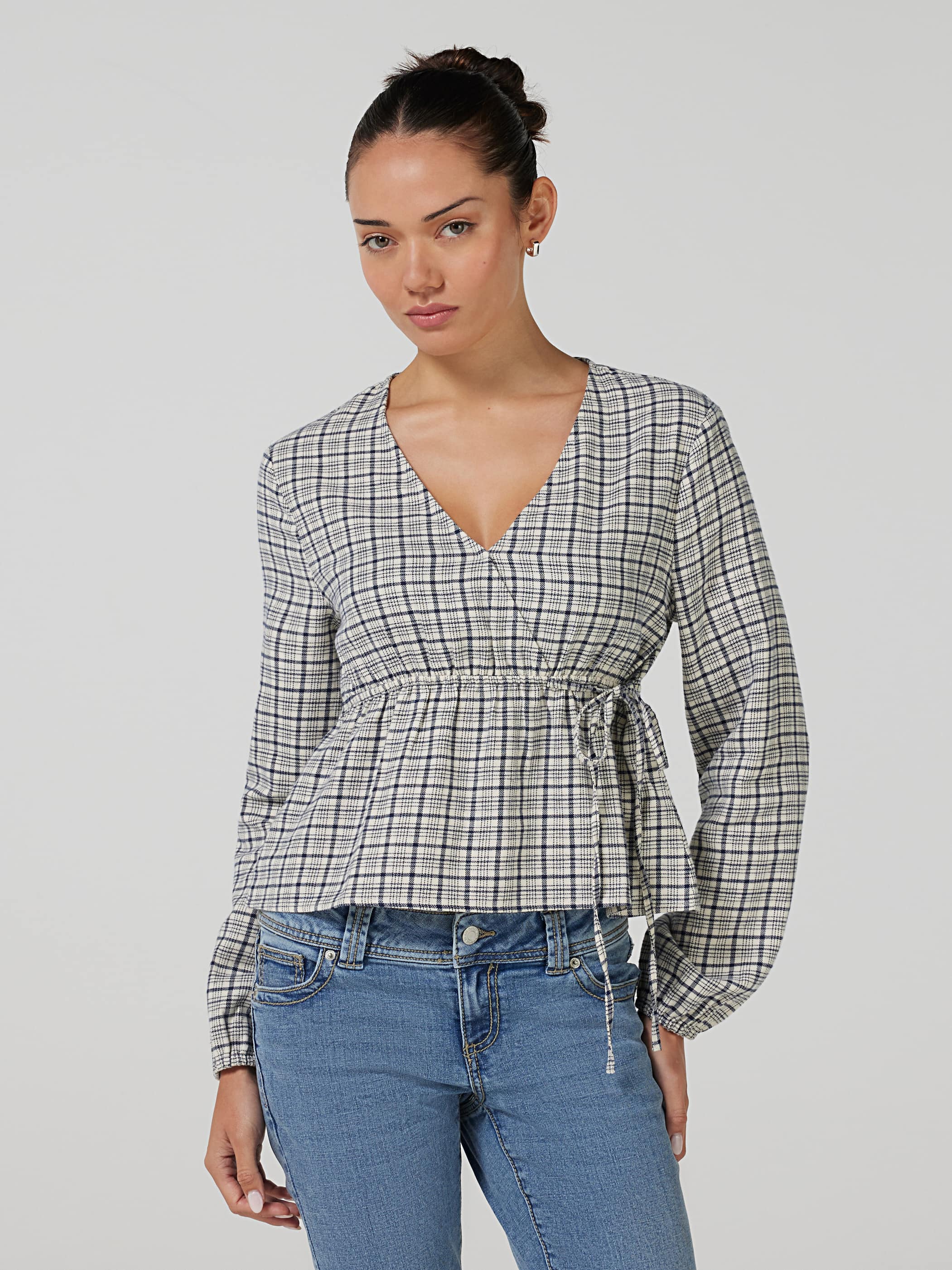 Quinn Crossover Flannel Top