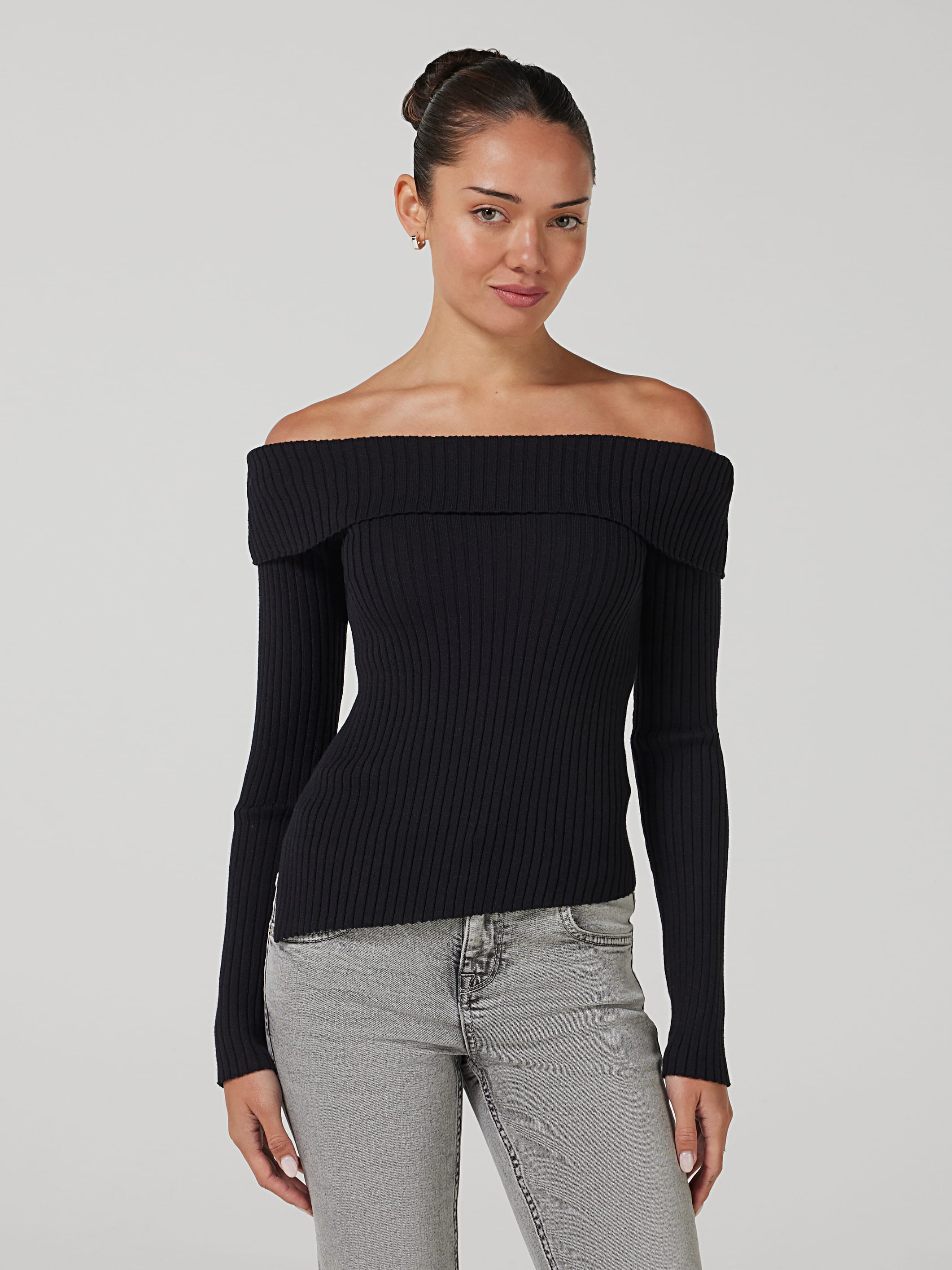 Rose Off Shoulder Long Sleeve Top