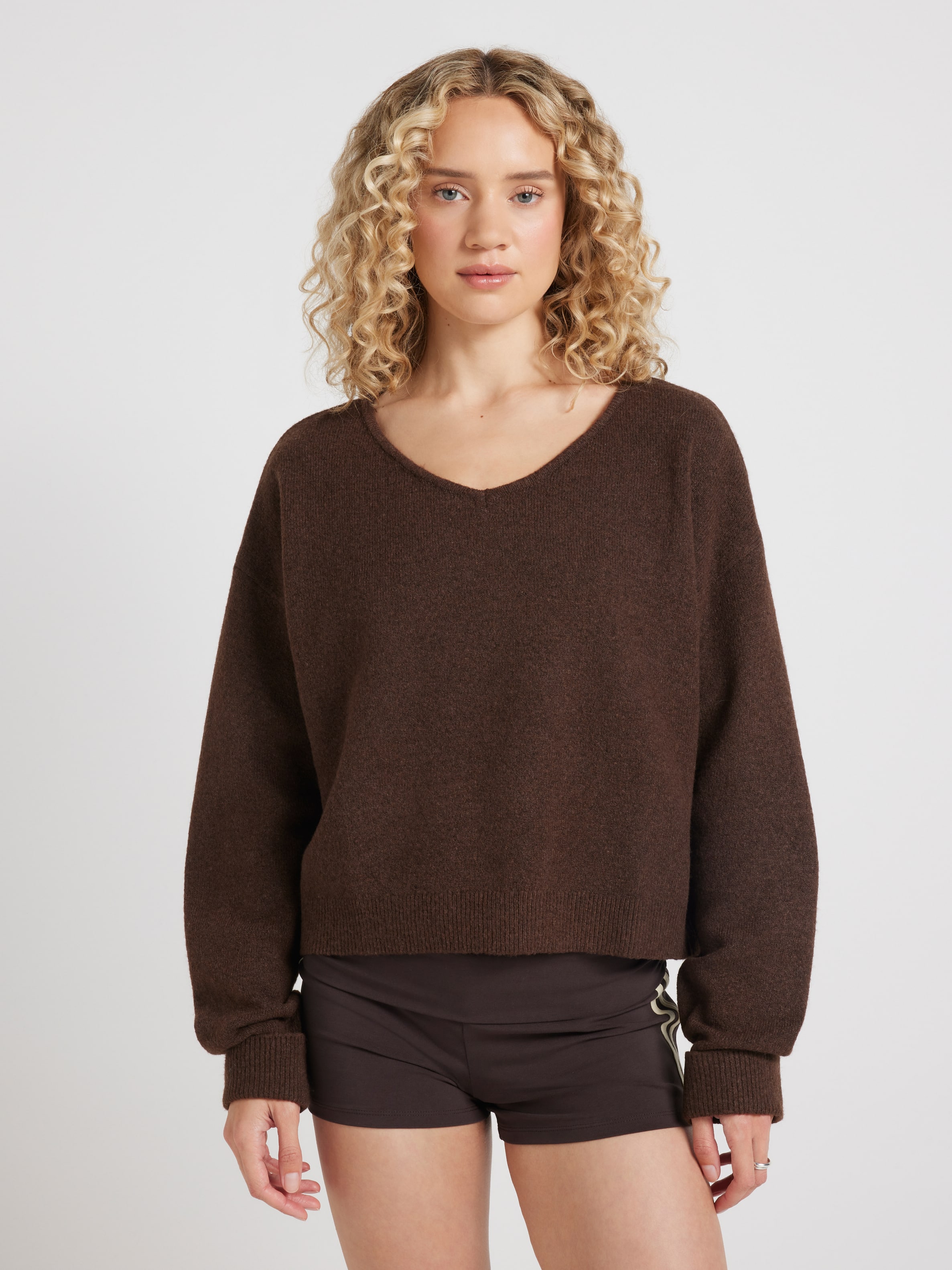 V Neck Slouchy Jumper
