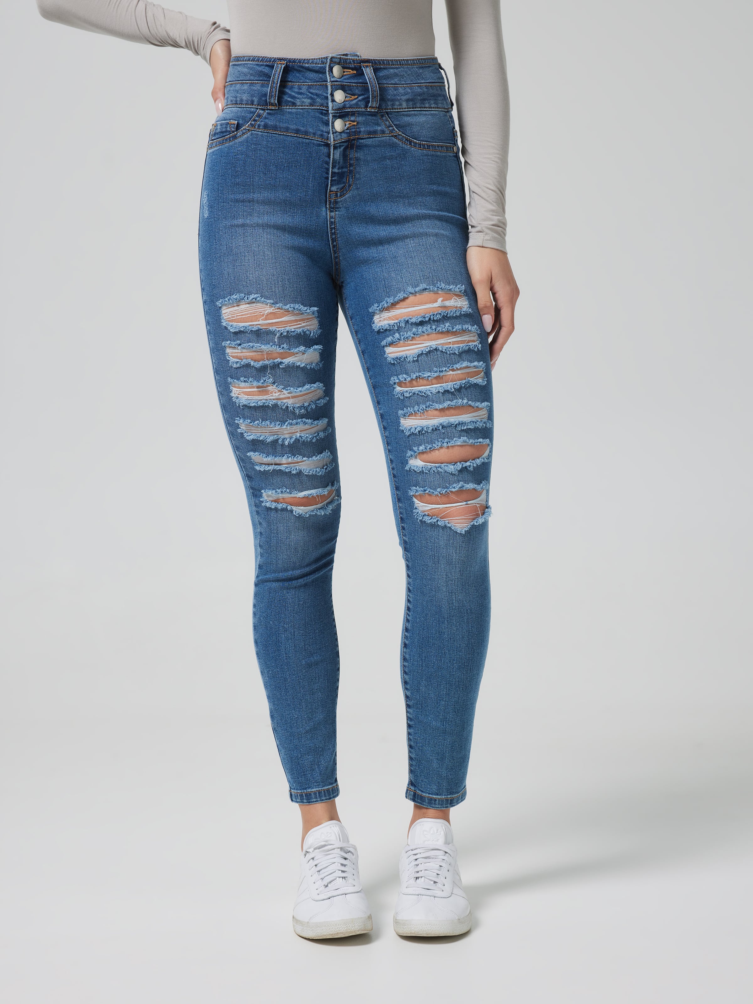 Slouchy Wide-Leg Ripped Jeans for Toddler Girls