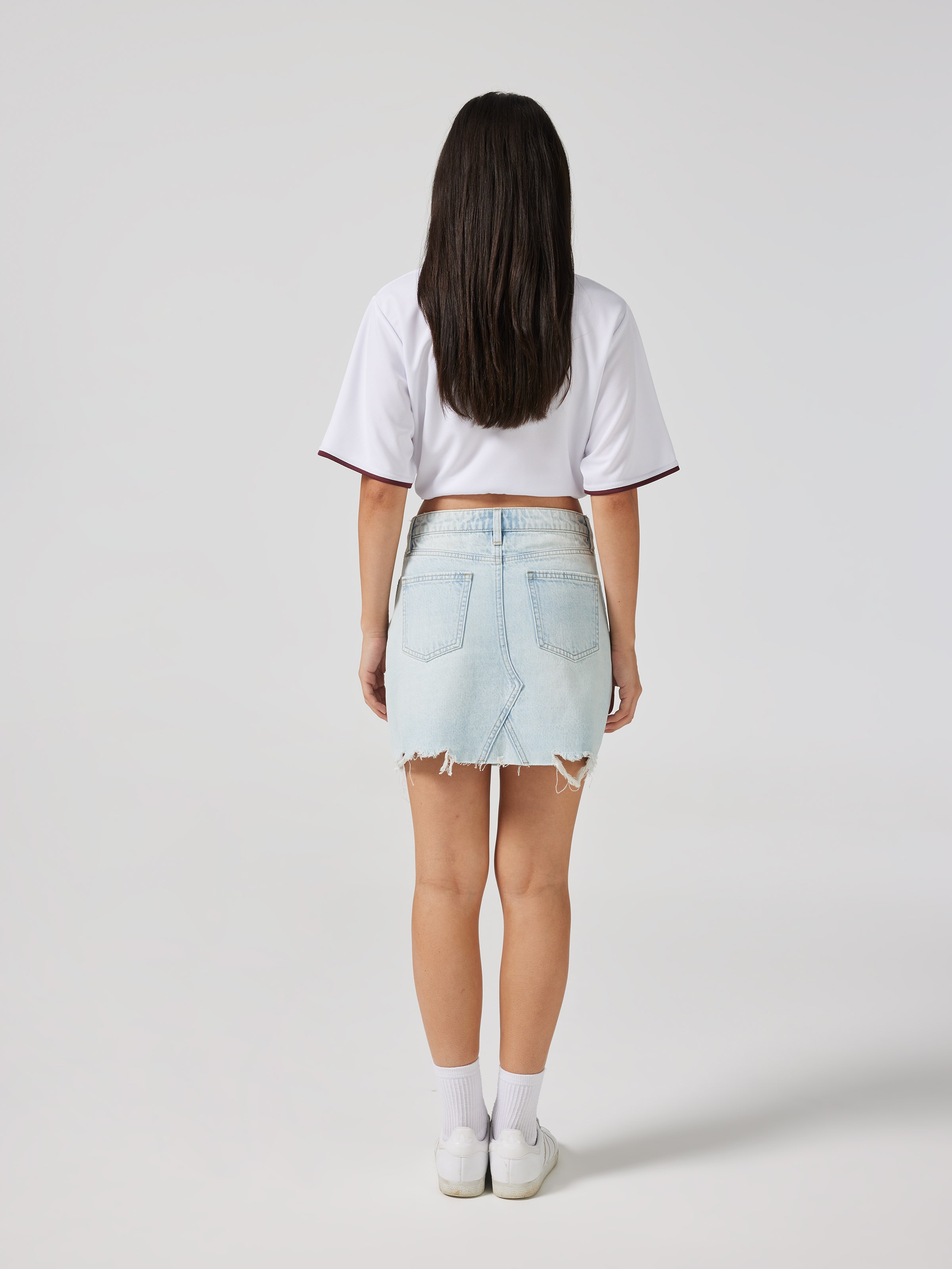 White denim skirt jay jays sale