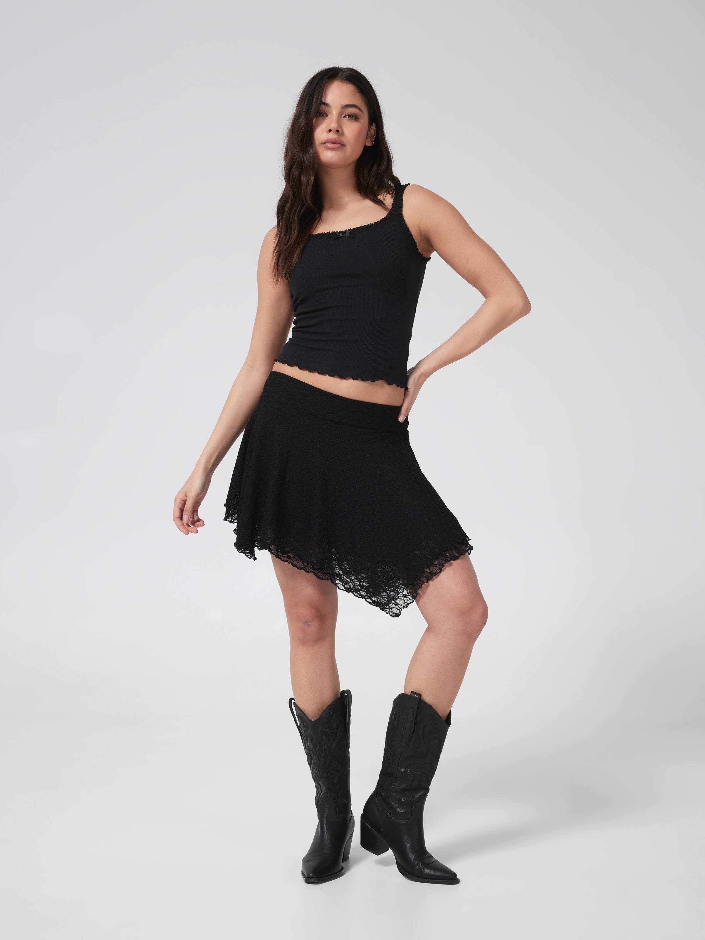 Luna Hanky Hem Skirt