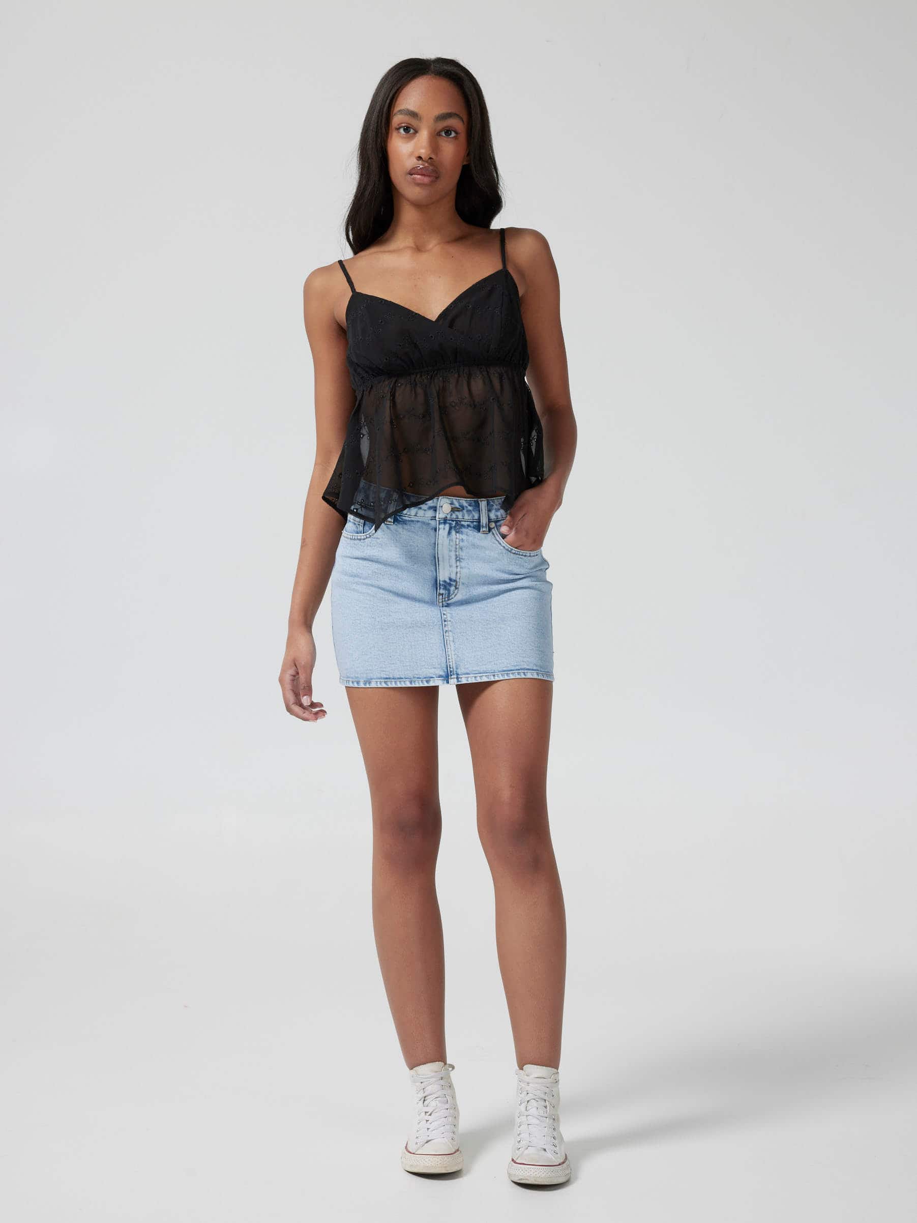 Micro Stretch Mini Skirt