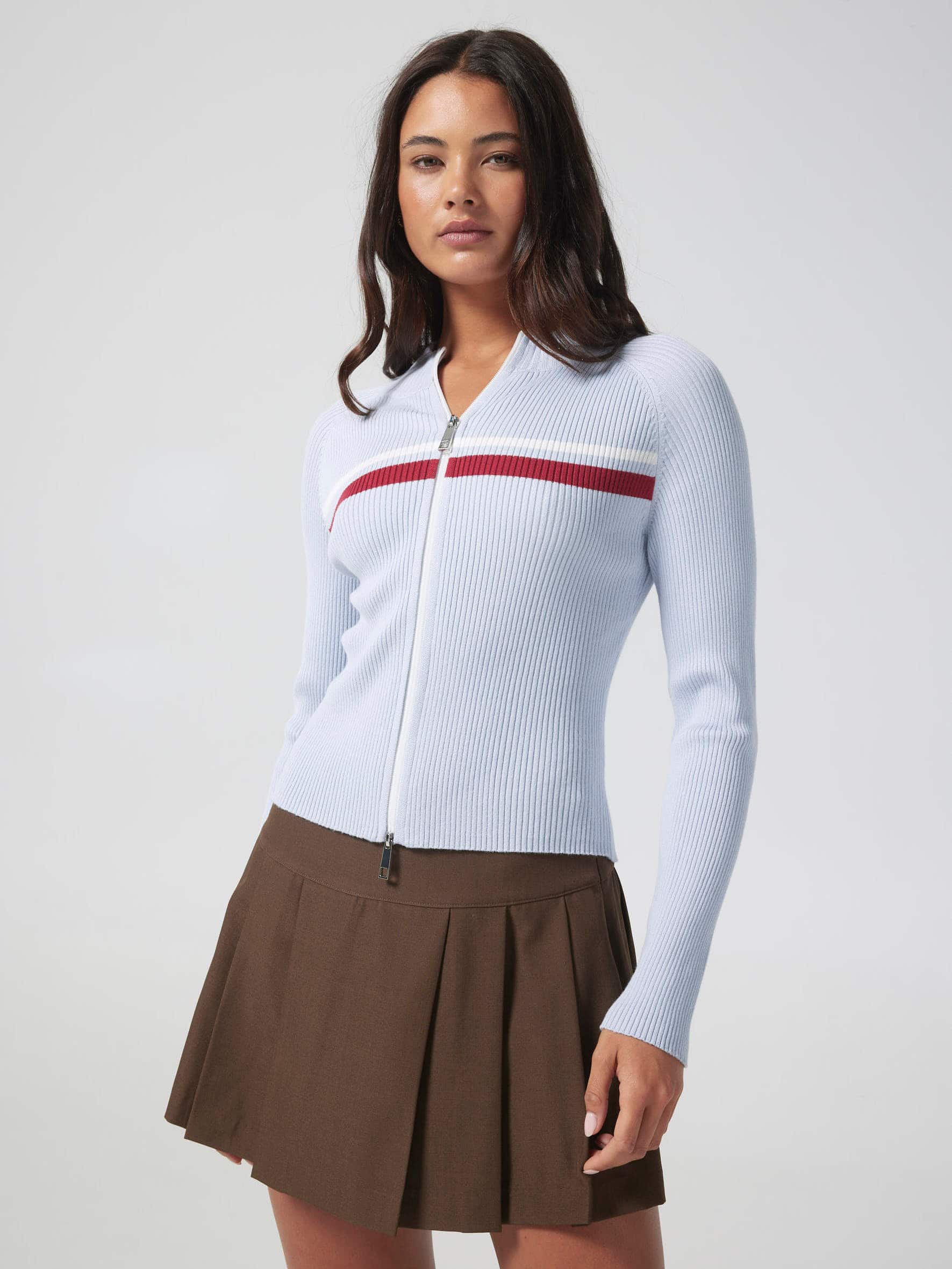 Pleat Mini Skirt