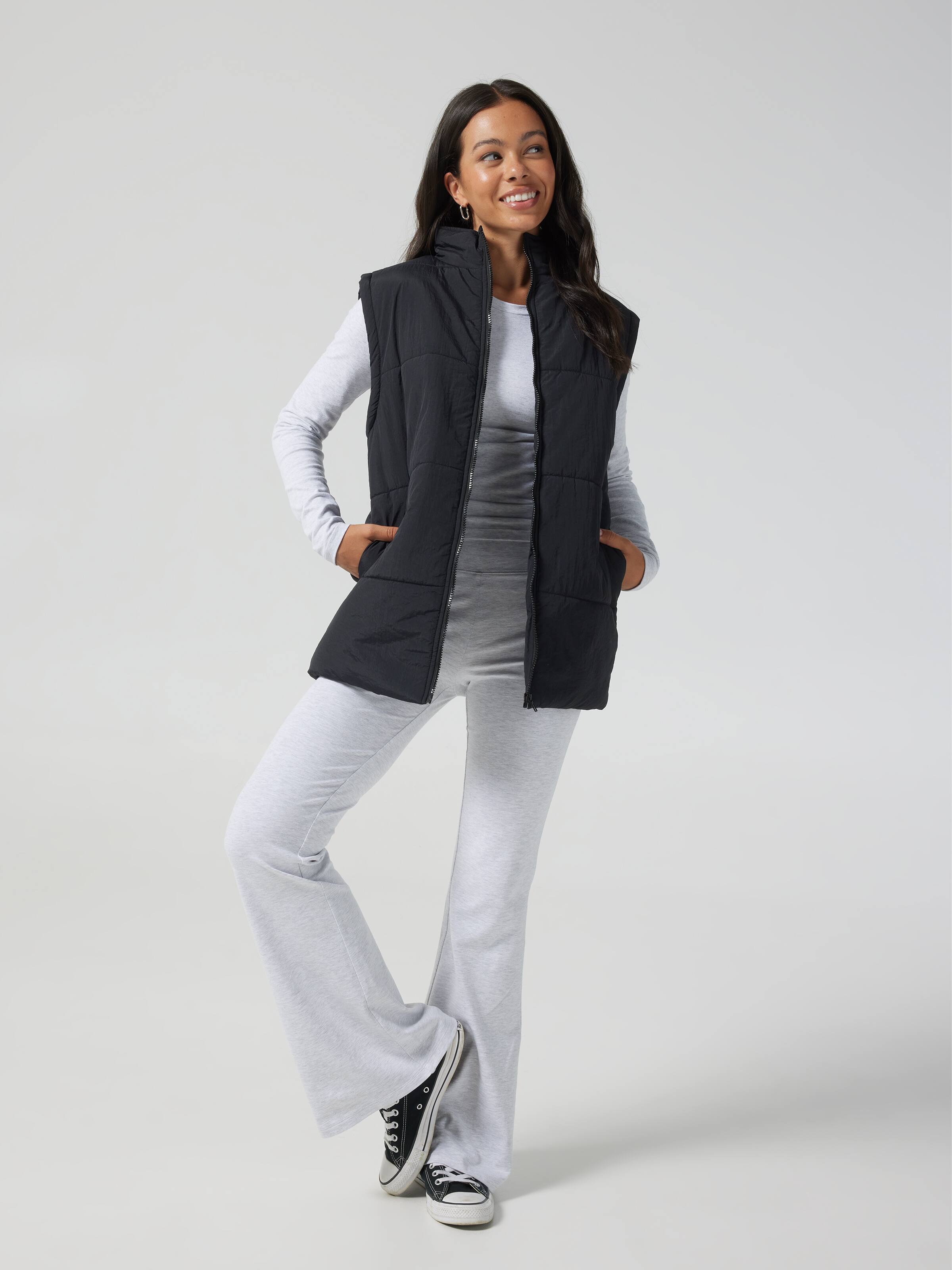 Longline Puffer Vest