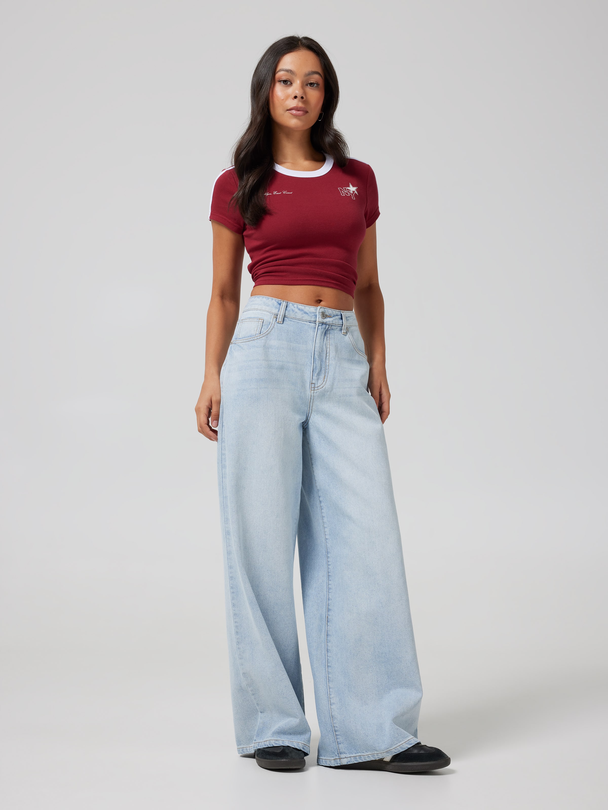 River High Rise Wide Leg Jean