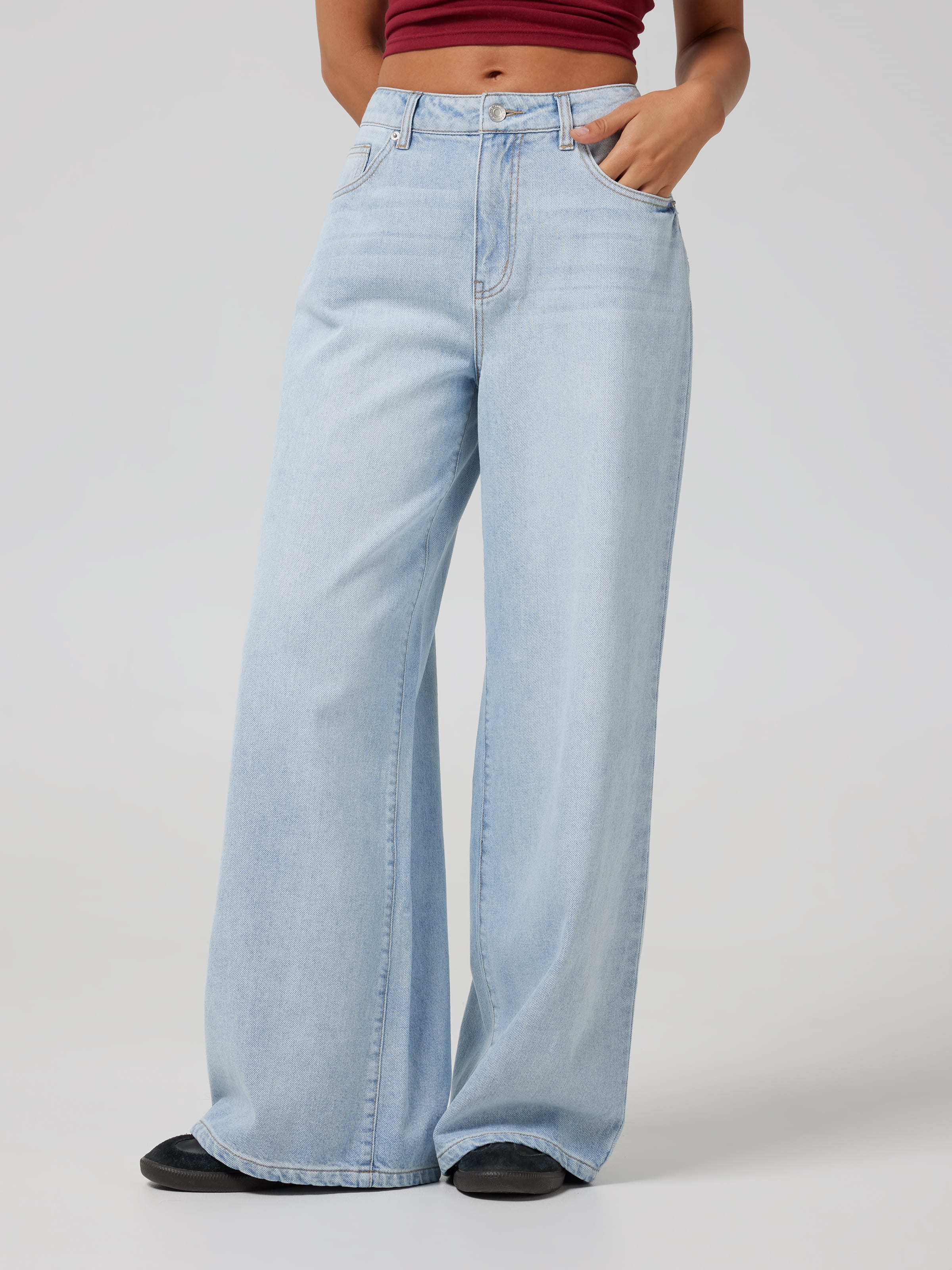 River High Rise Wide Leg Jean