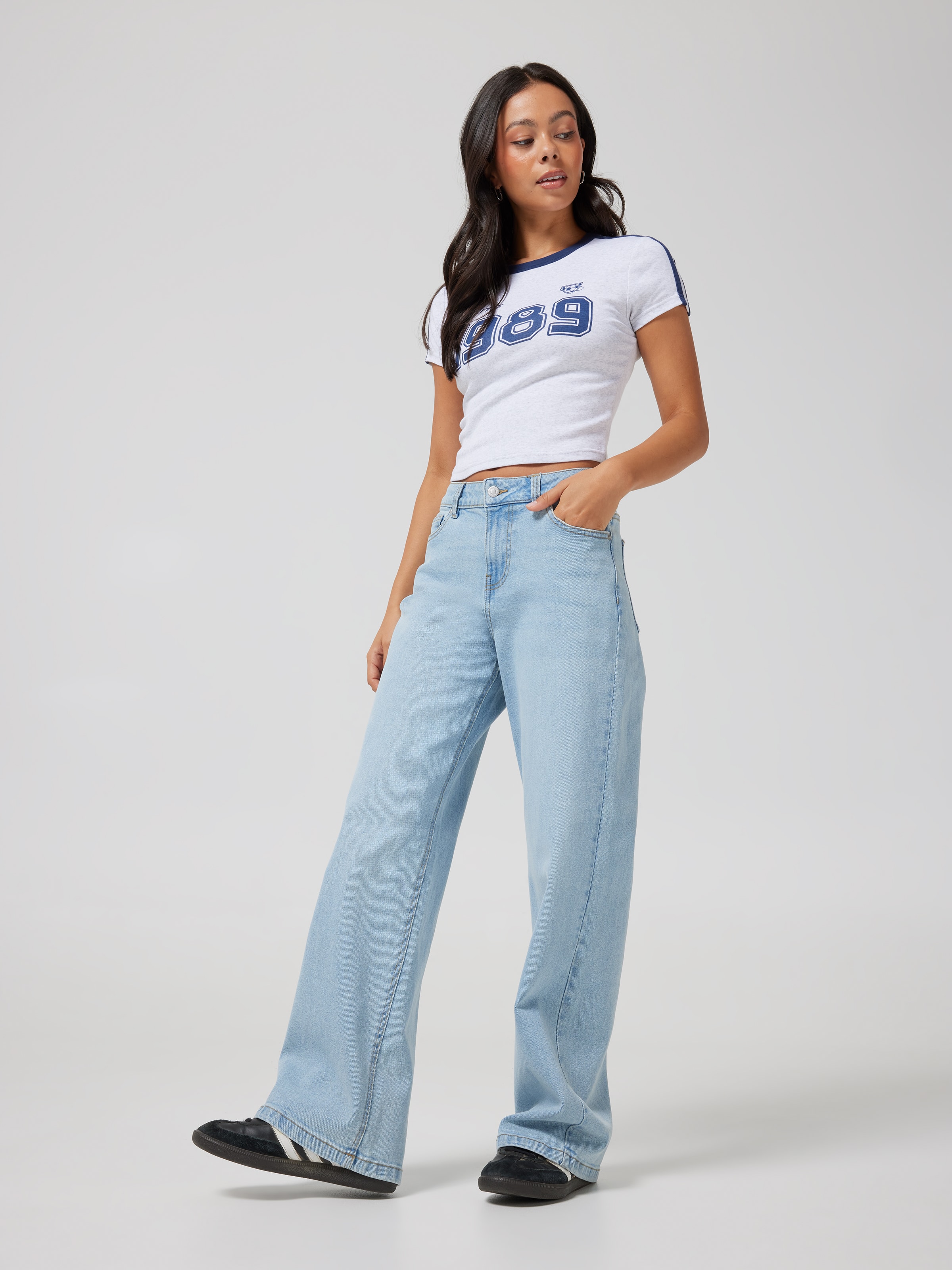 Mandi Stretch Wide Leg Jean