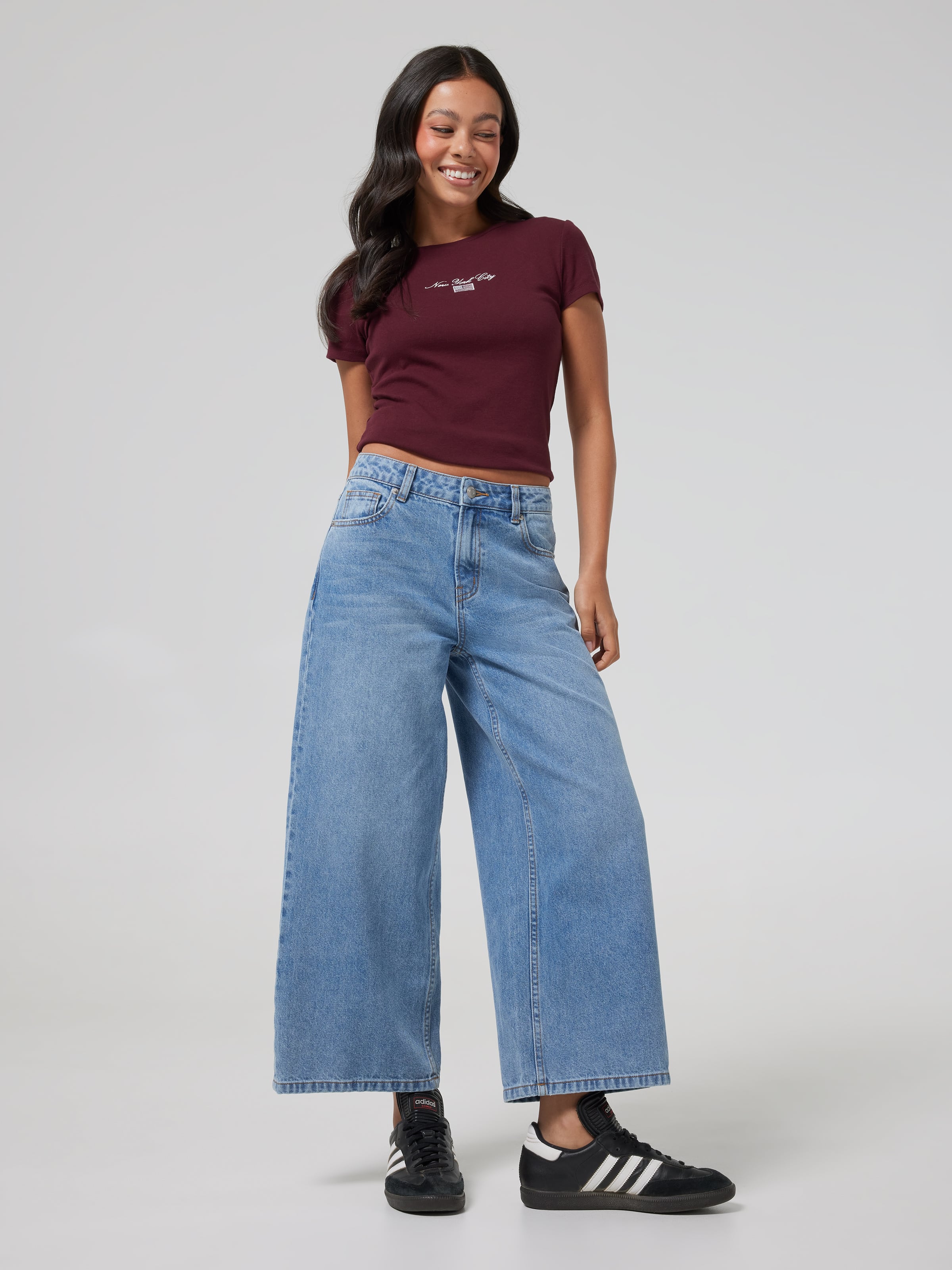 Cassie Crop Wide Leg Jean