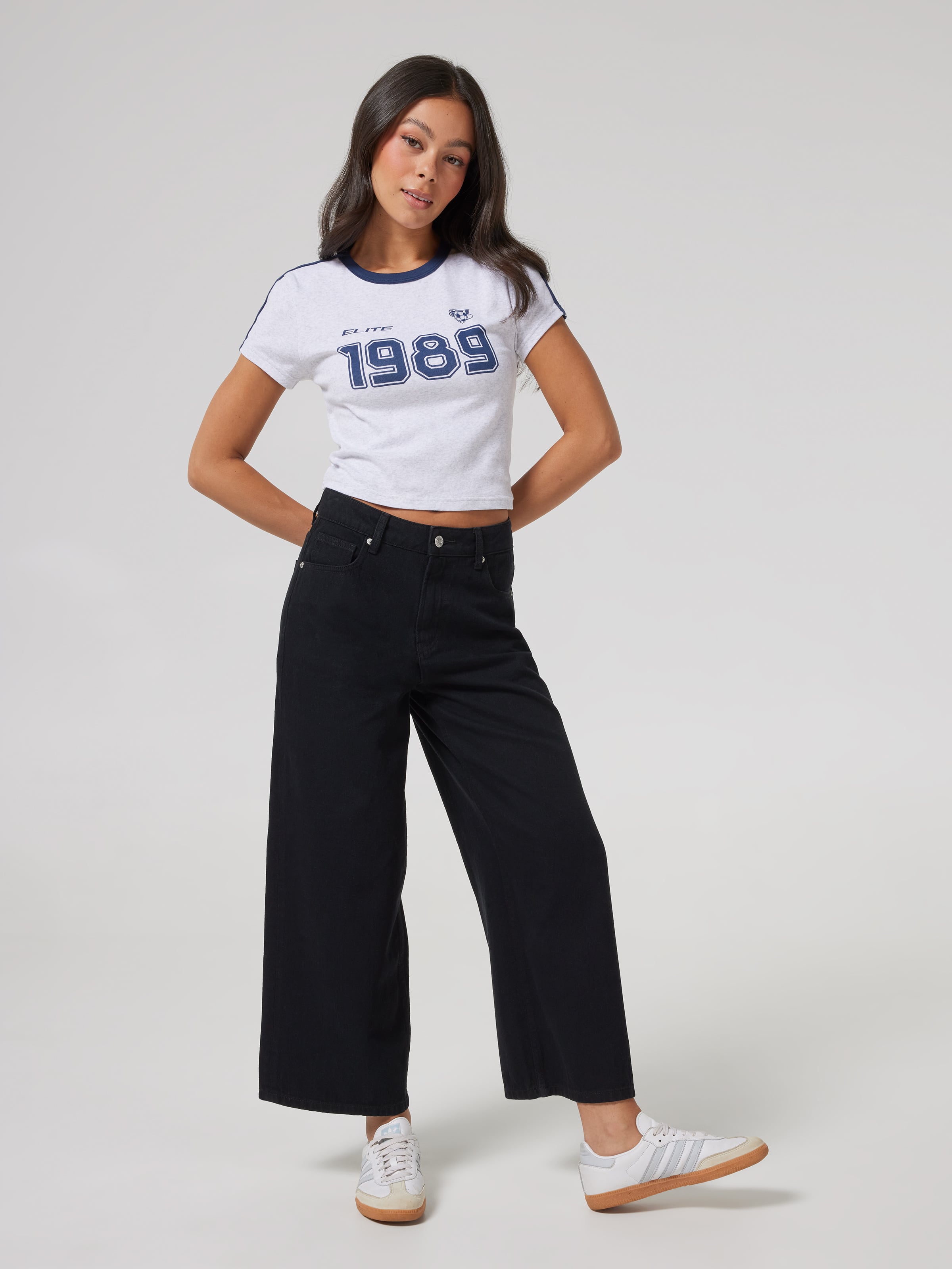 Cassie Crop Wide Leg Jean