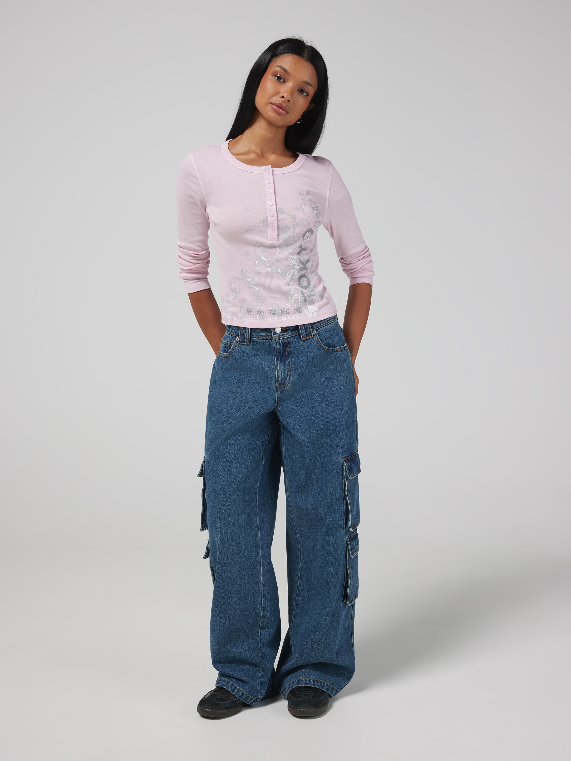 Liv Mid Rise Cargo Jean
