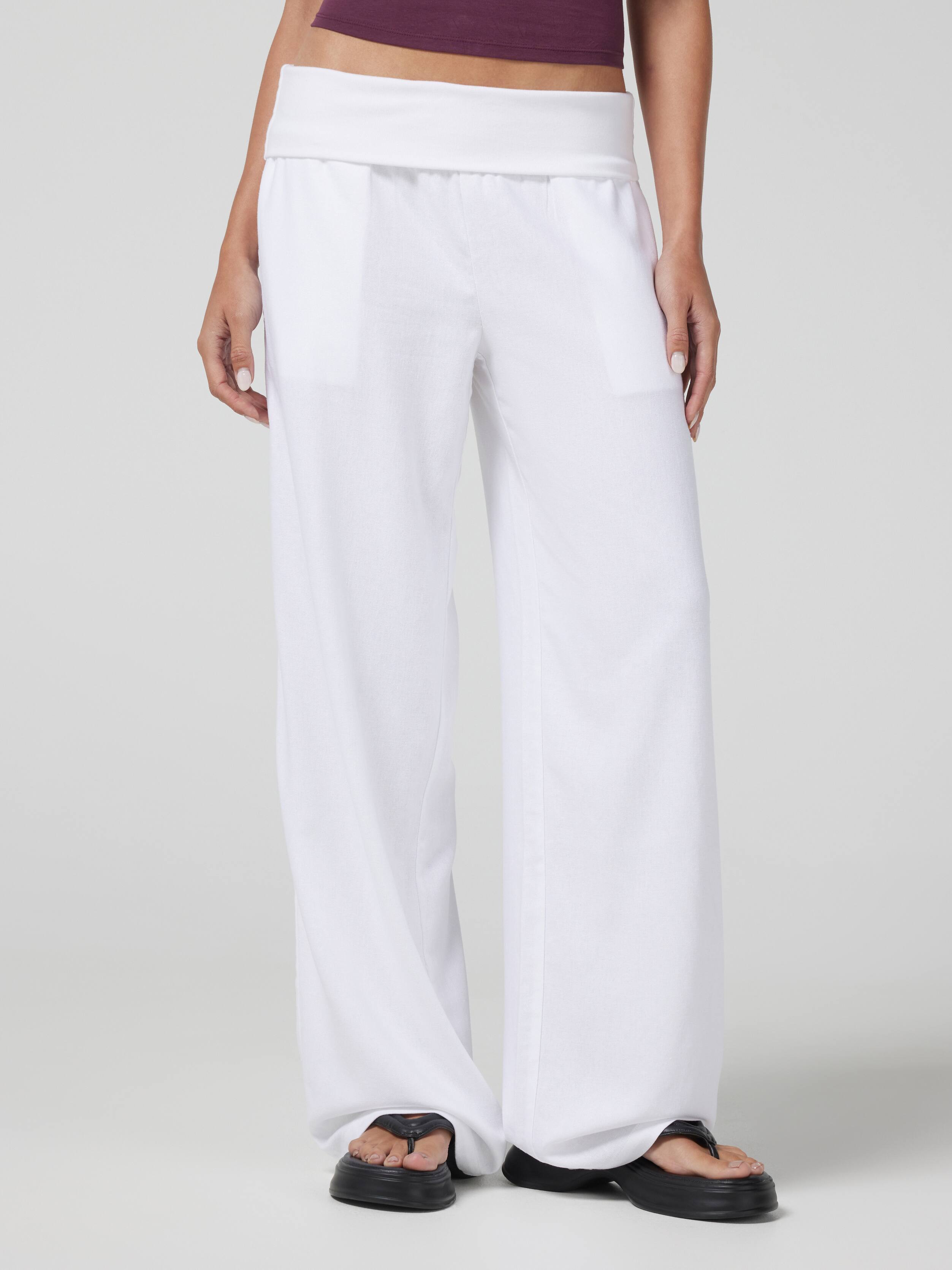 Drift Rollover Linen Pant
