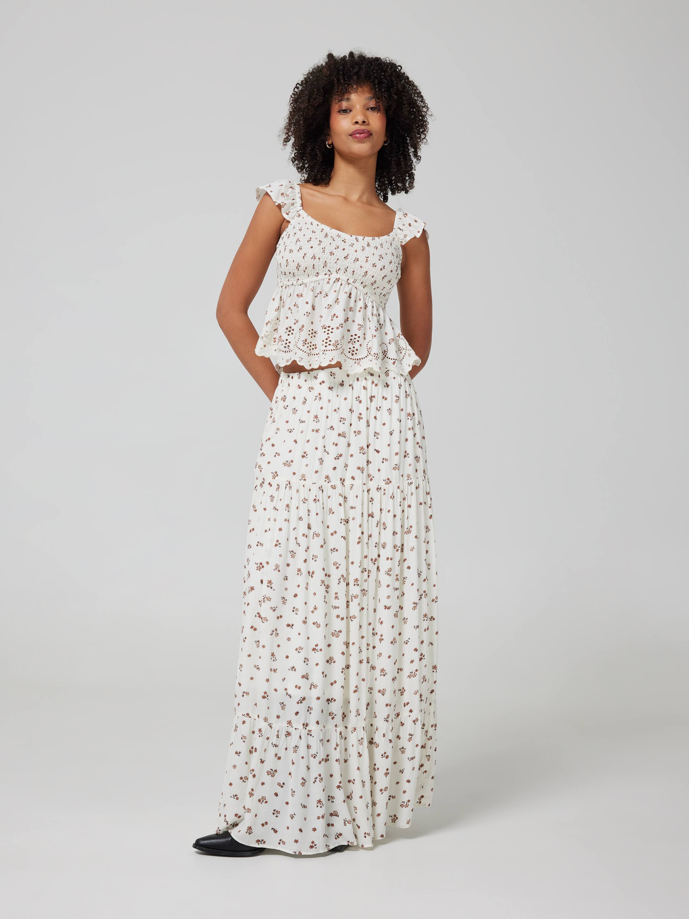 Taya Tiered Maxi Skirt
