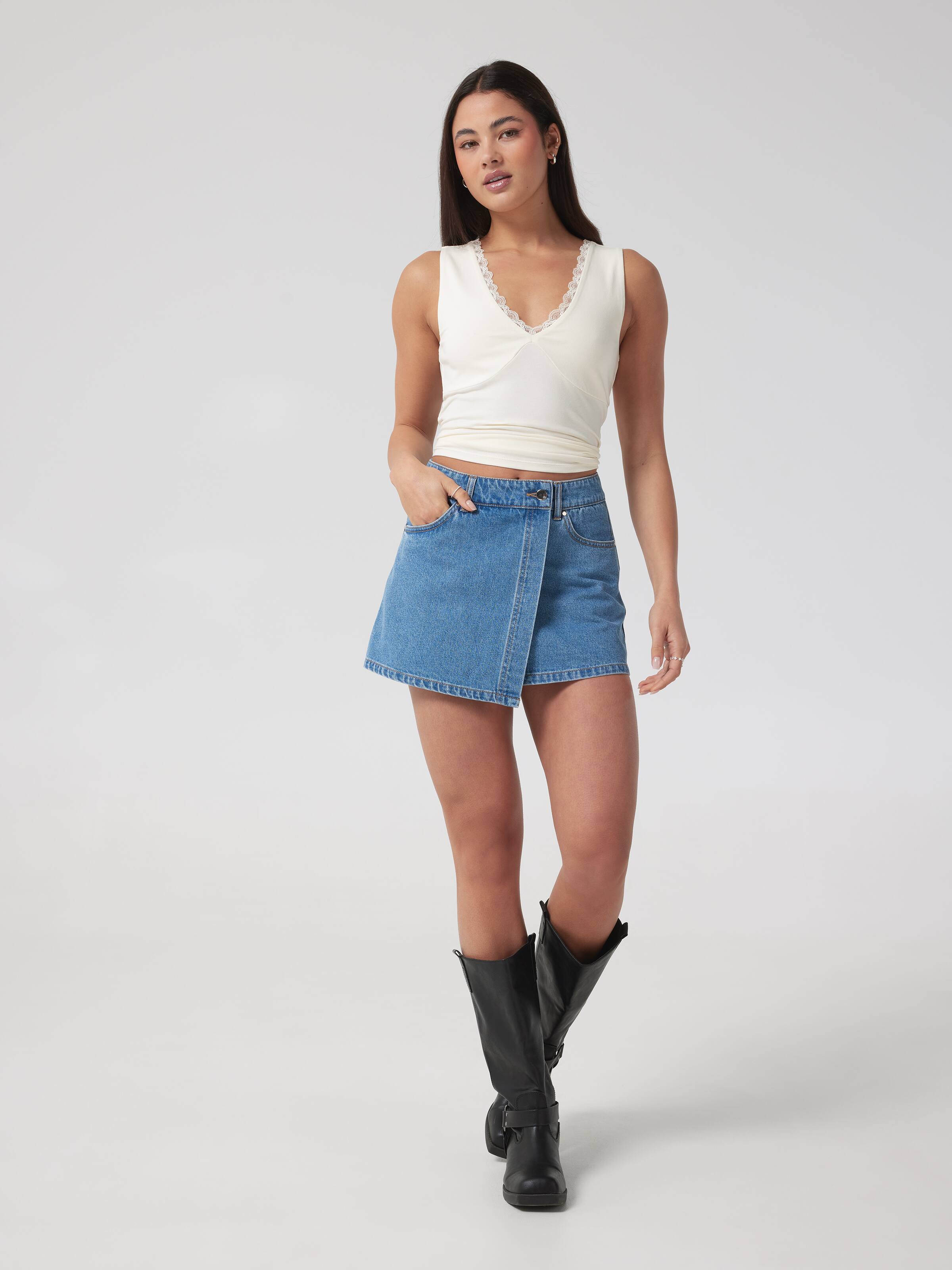 Nova Denim Skort