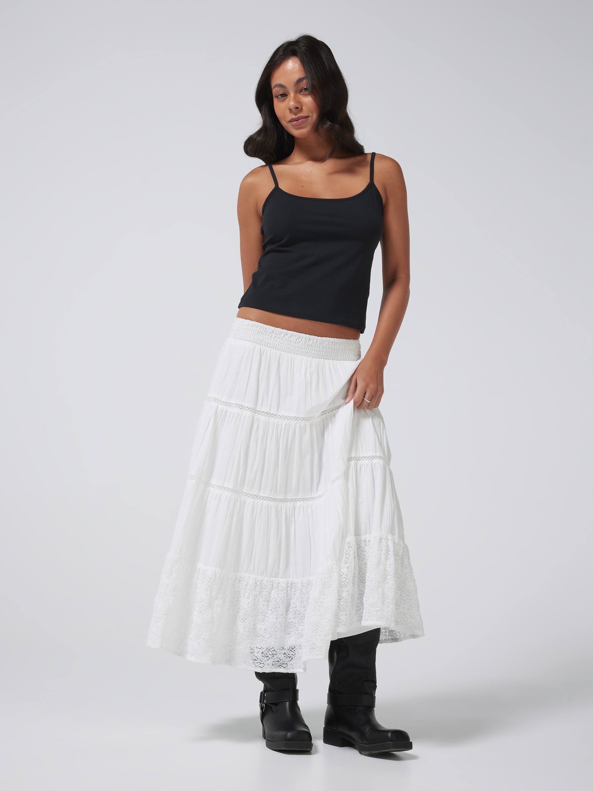 Willa Boho Midi Skirt