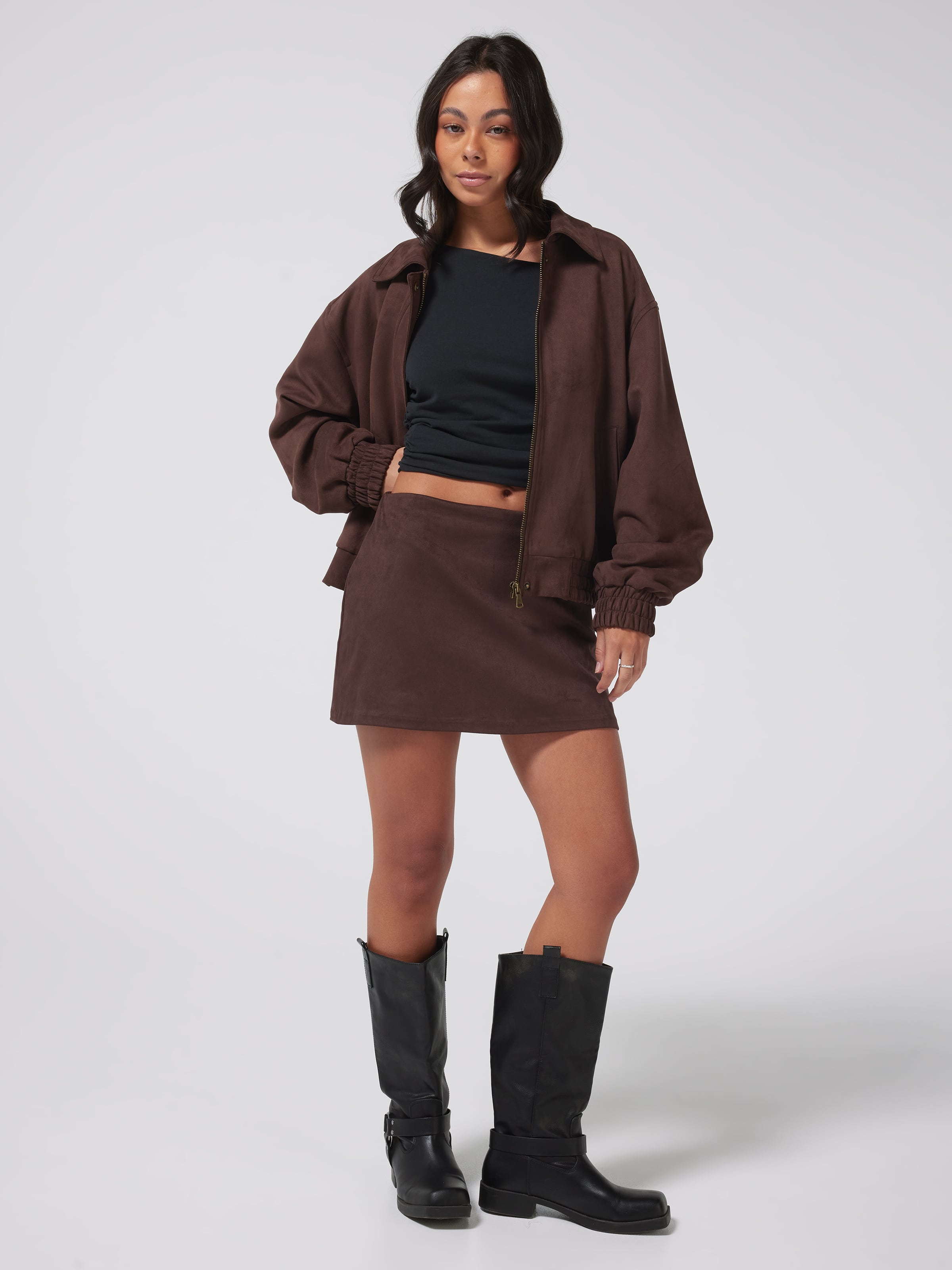 Stevie Suede Skort
