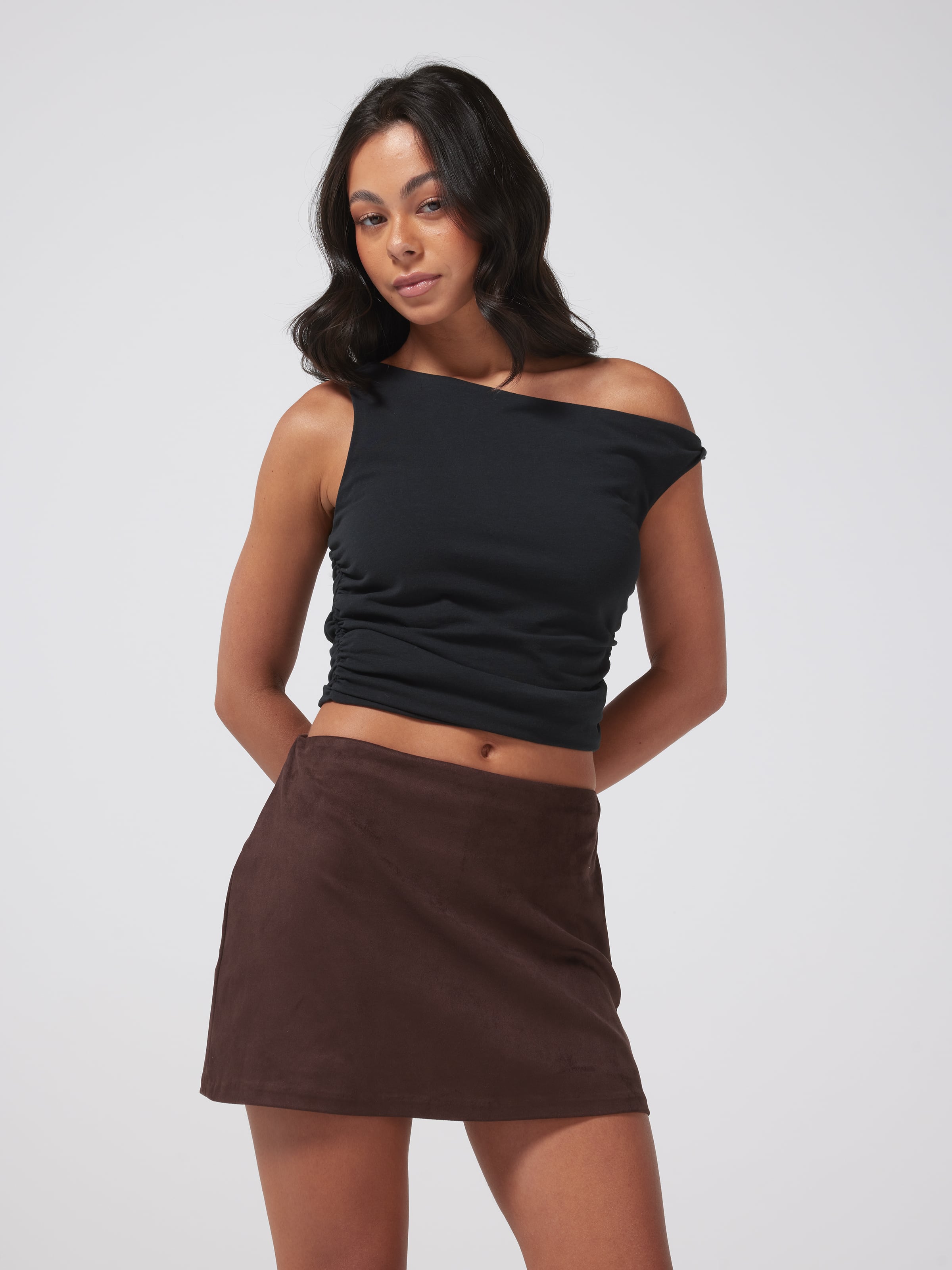 Stevie Suede Skort