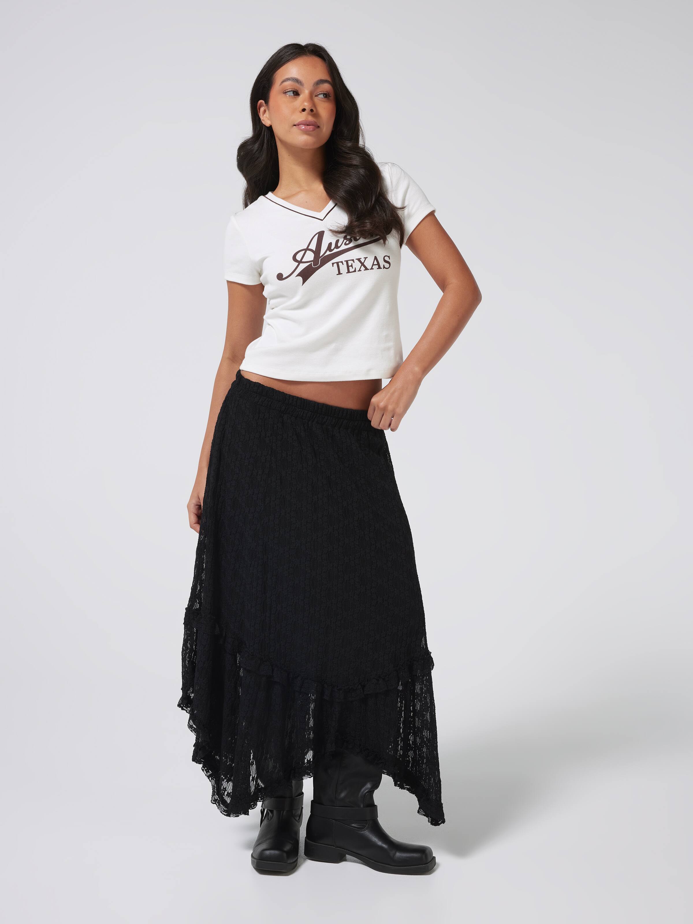 Ivy Lace Midi Skirt