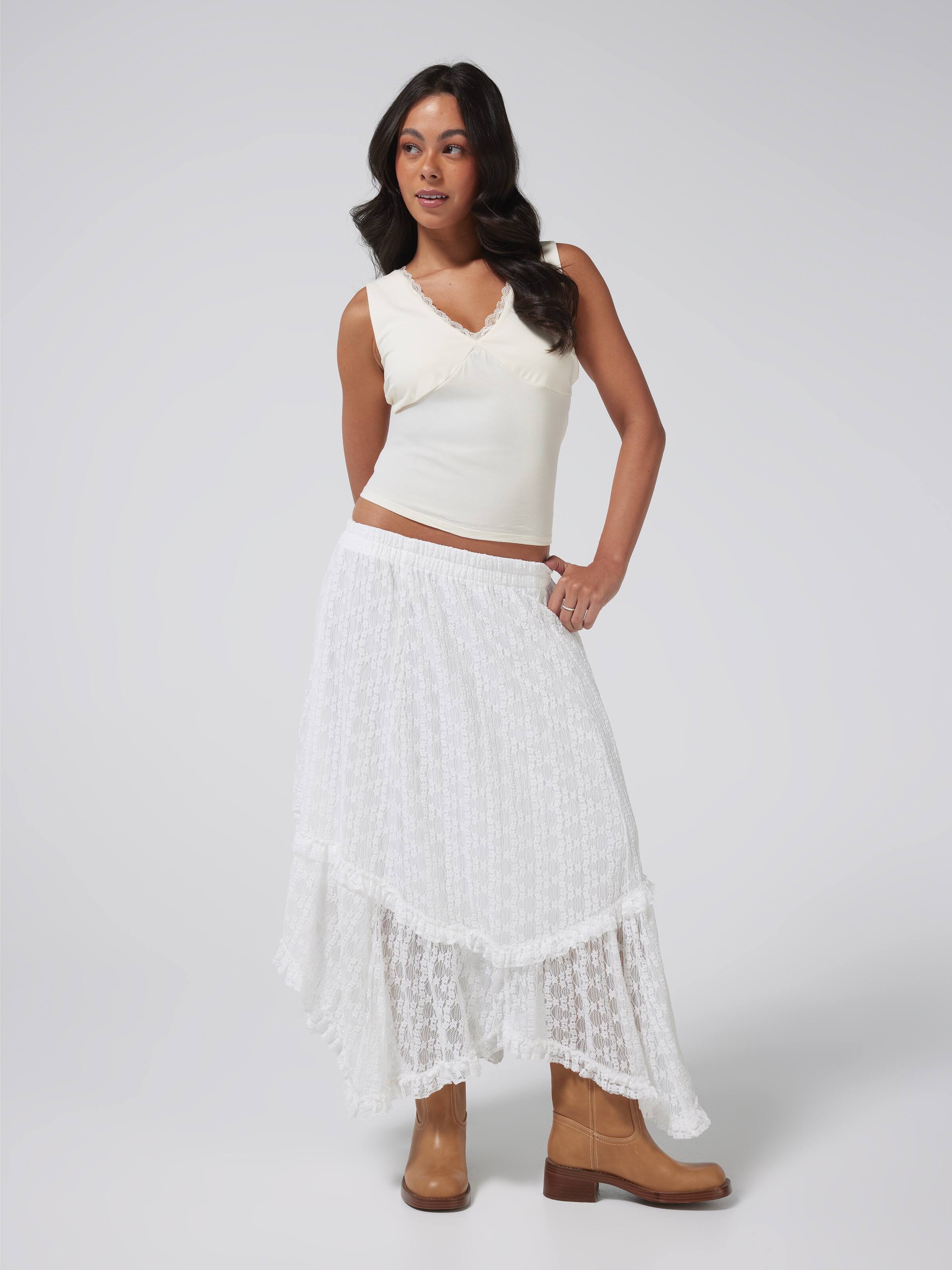 Ivy Lace Midi Skirt