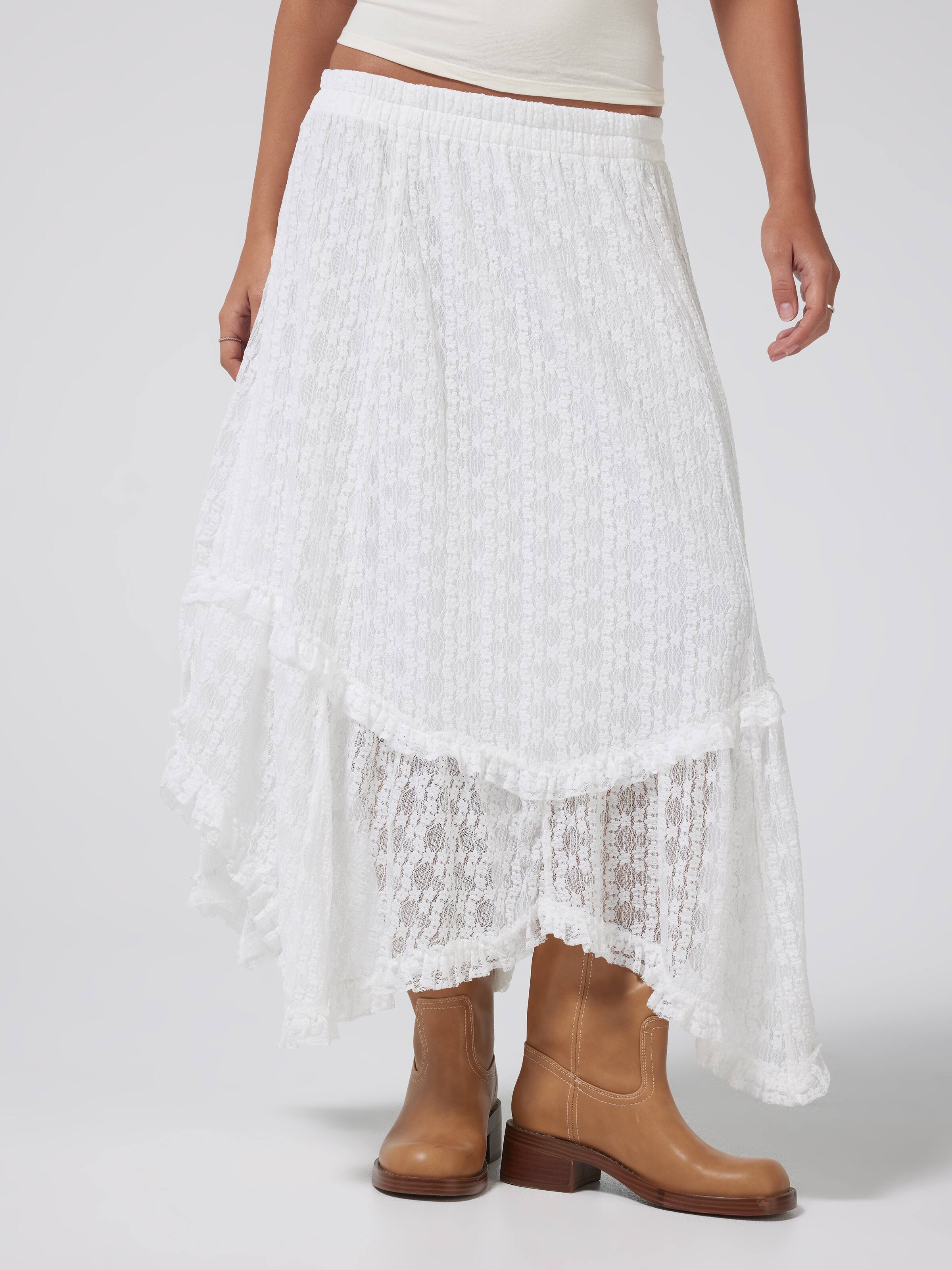 Ivy Lace Midi Skirt