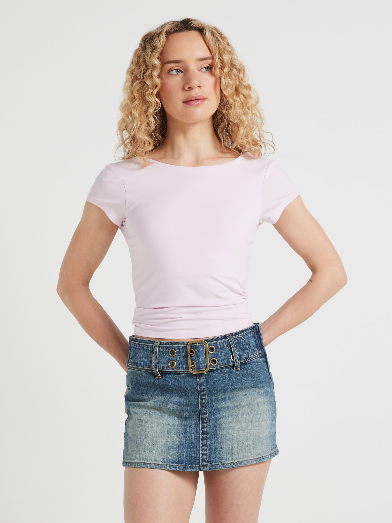 Selena Stretch Belt Skort