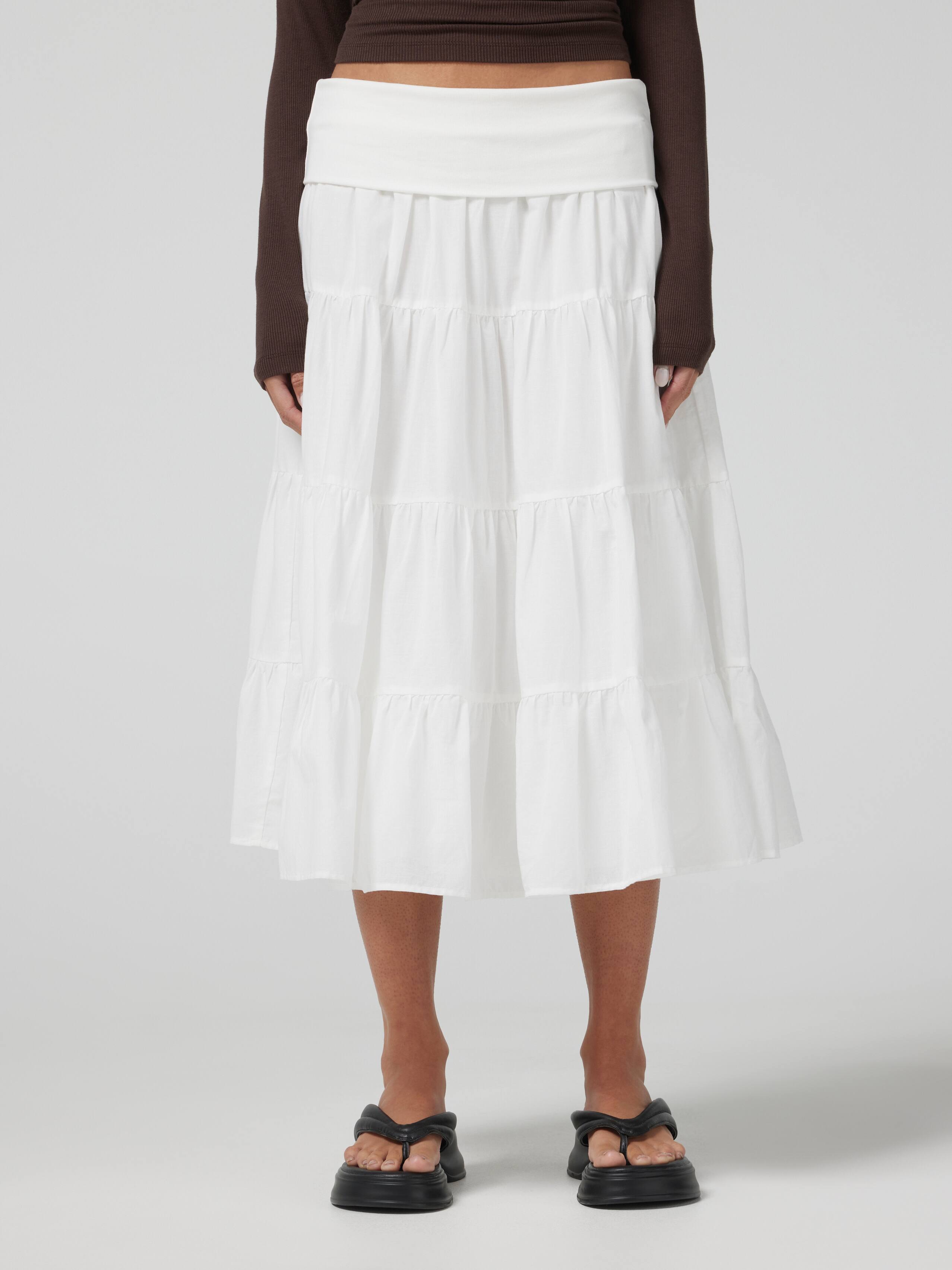 Drift Rollover Midi Skirt