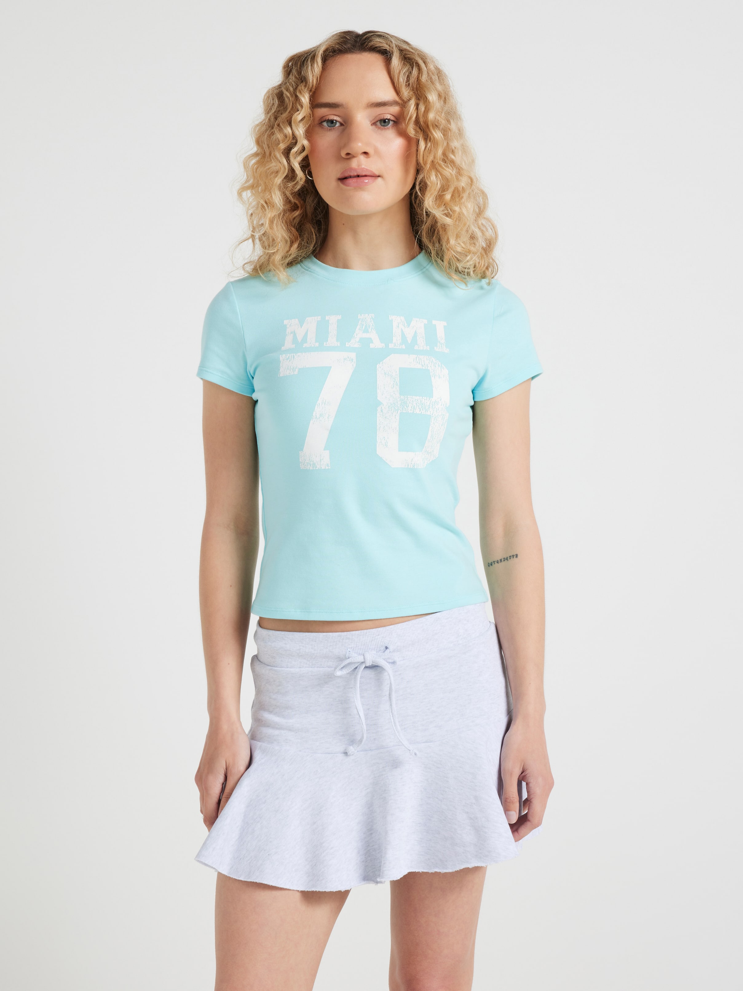 Abby Knit Ruffle Skort