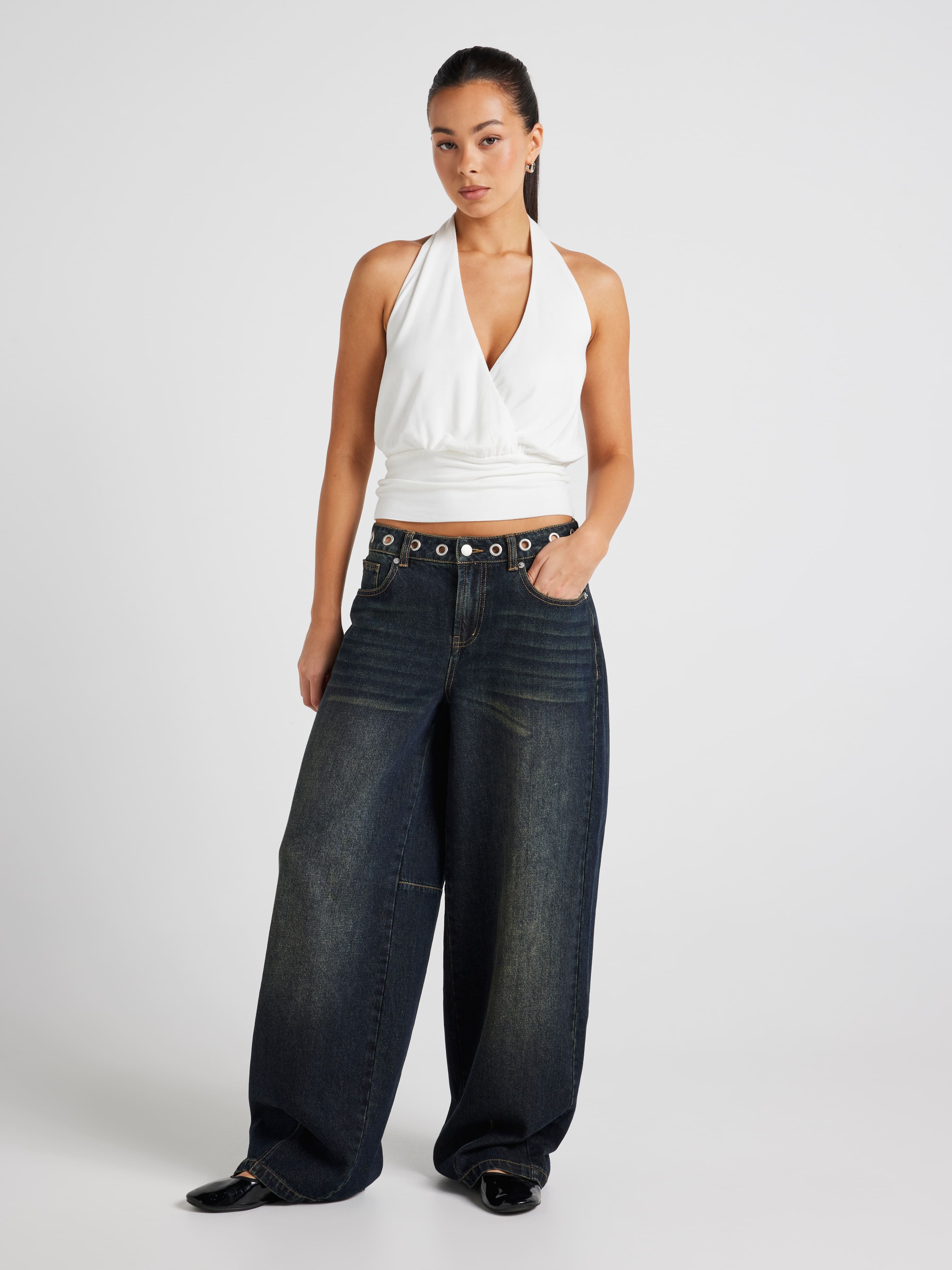 Monti Mid Rise Super Baggy Jean