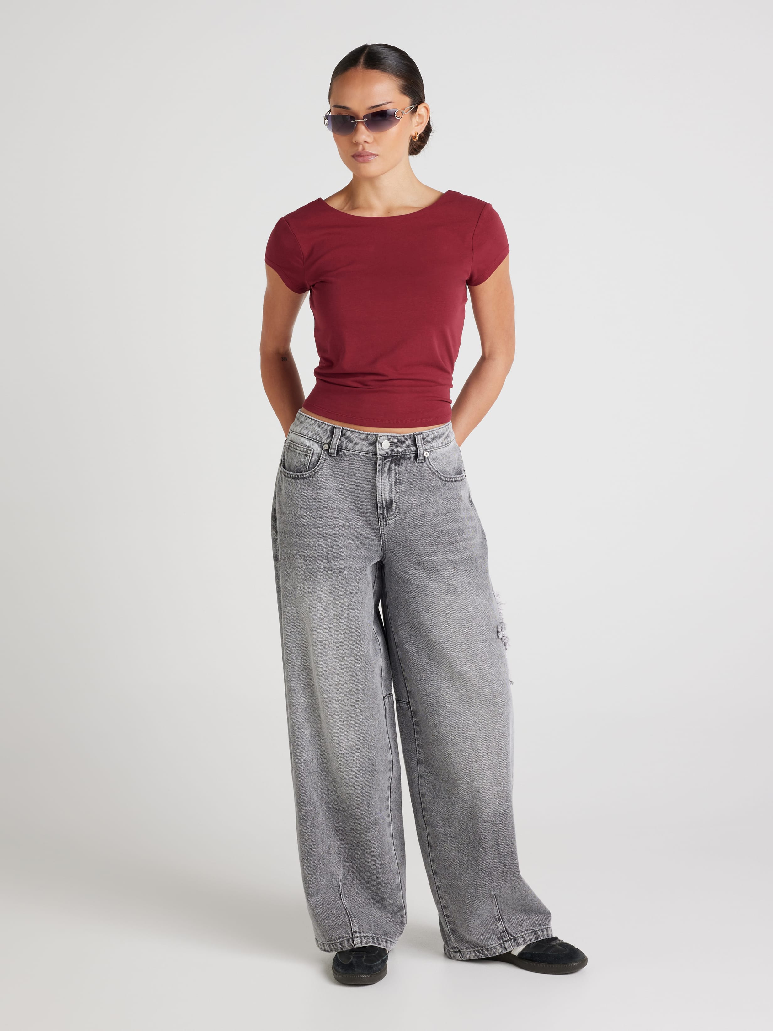 Monti Mid Rise Super Baggy Jean