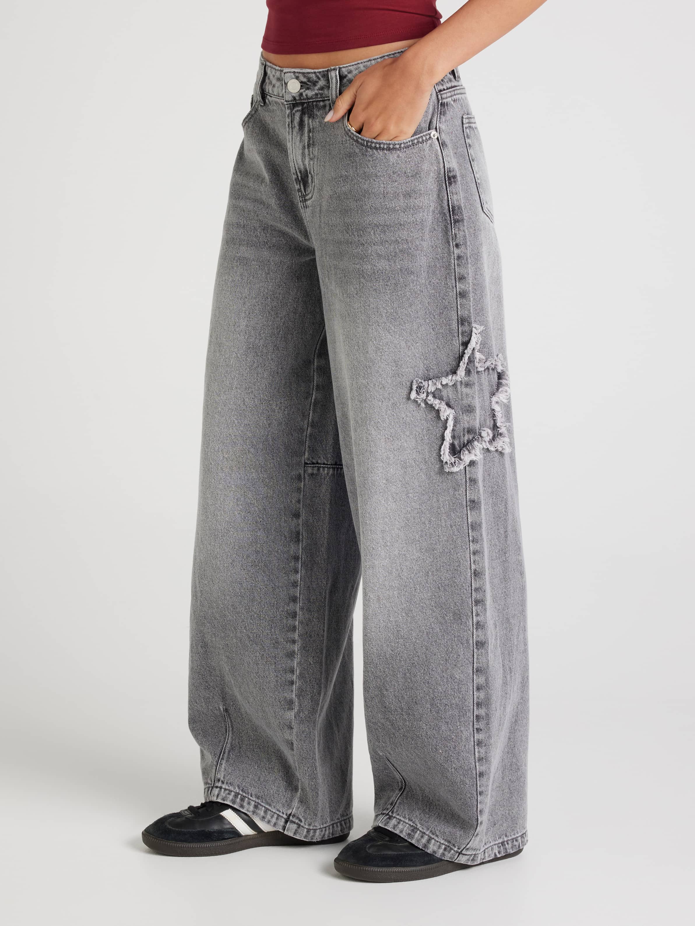 Monti Mid Rise Super Baggy Jean