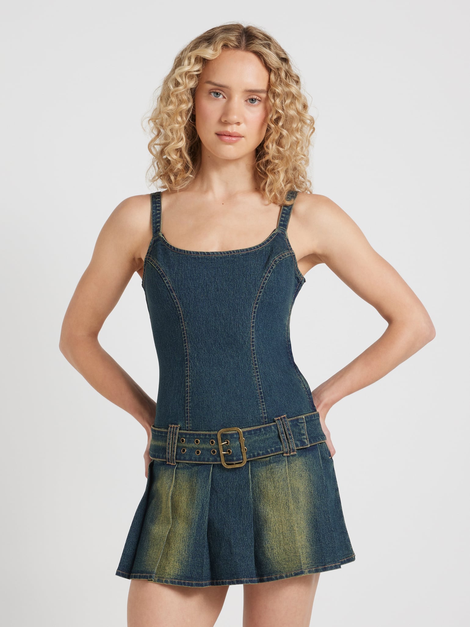 Piper Pleat Mini Dress