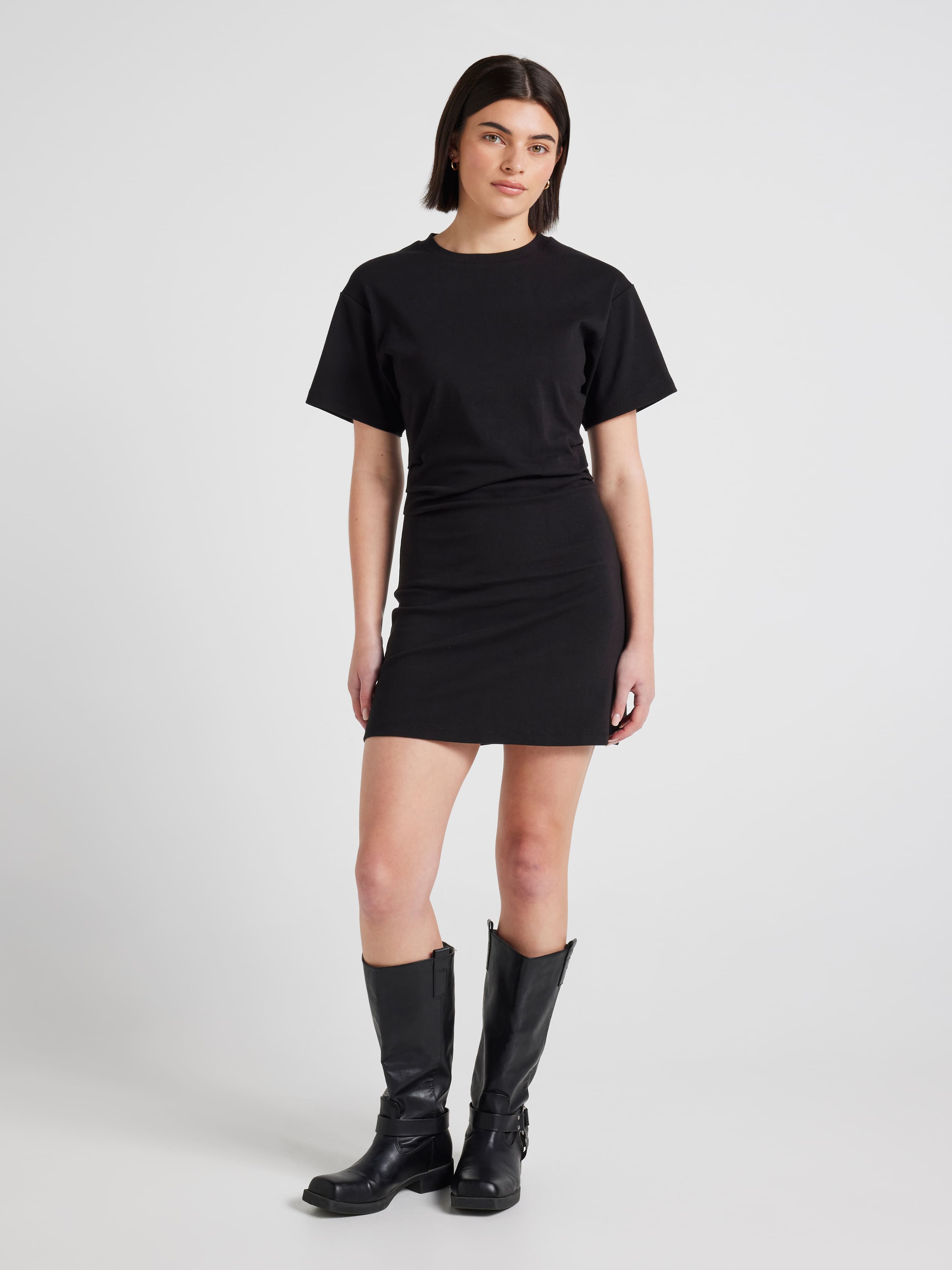 Rubi Ruched Tee Shirt Dress